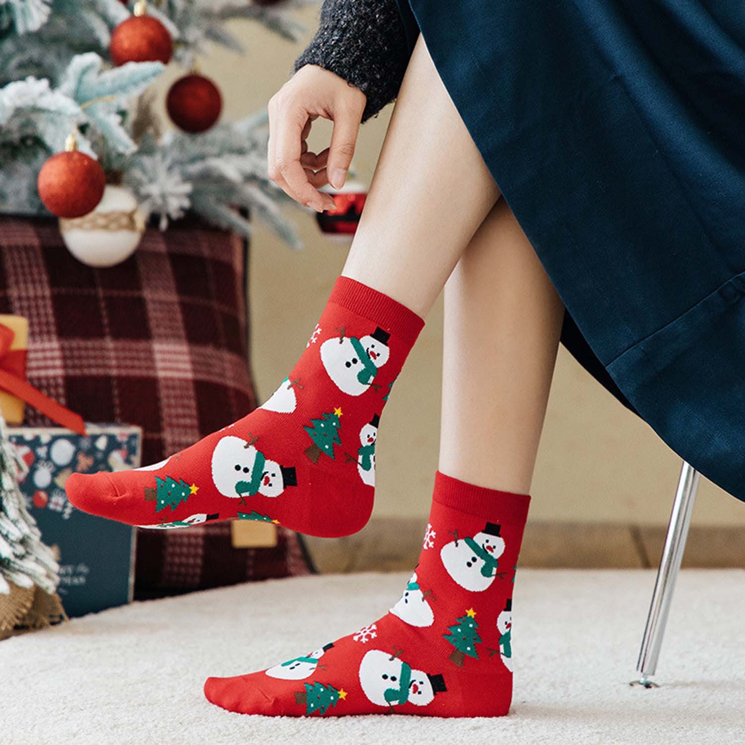 trends for living Freizeitsocken Weihnachtssocken in der Mitte der Wade, Ca günstig online kaufen
