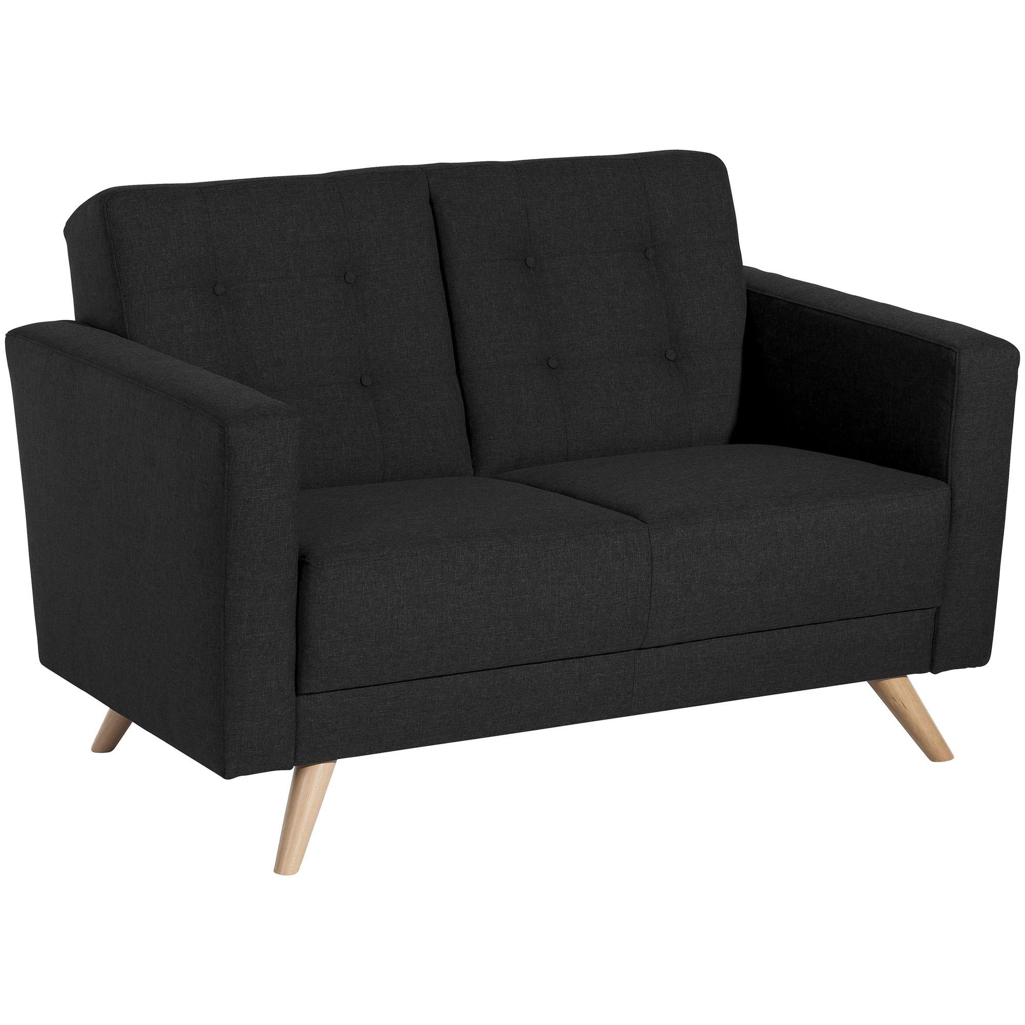 58 aufm Kessel Sofa Sofa 2-Sitzer Karisa Bezug Flachgewebe Buche natur, Sparpreis inkl. Kostenlosem Versand 1 Teile, hochwertig verarbeitet,bequemer Sitz