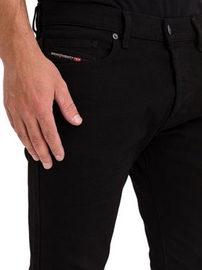 Diesel Slim-fit-Jeans Low Waist Stretch Hose - D-Luster 009HA Schwarz