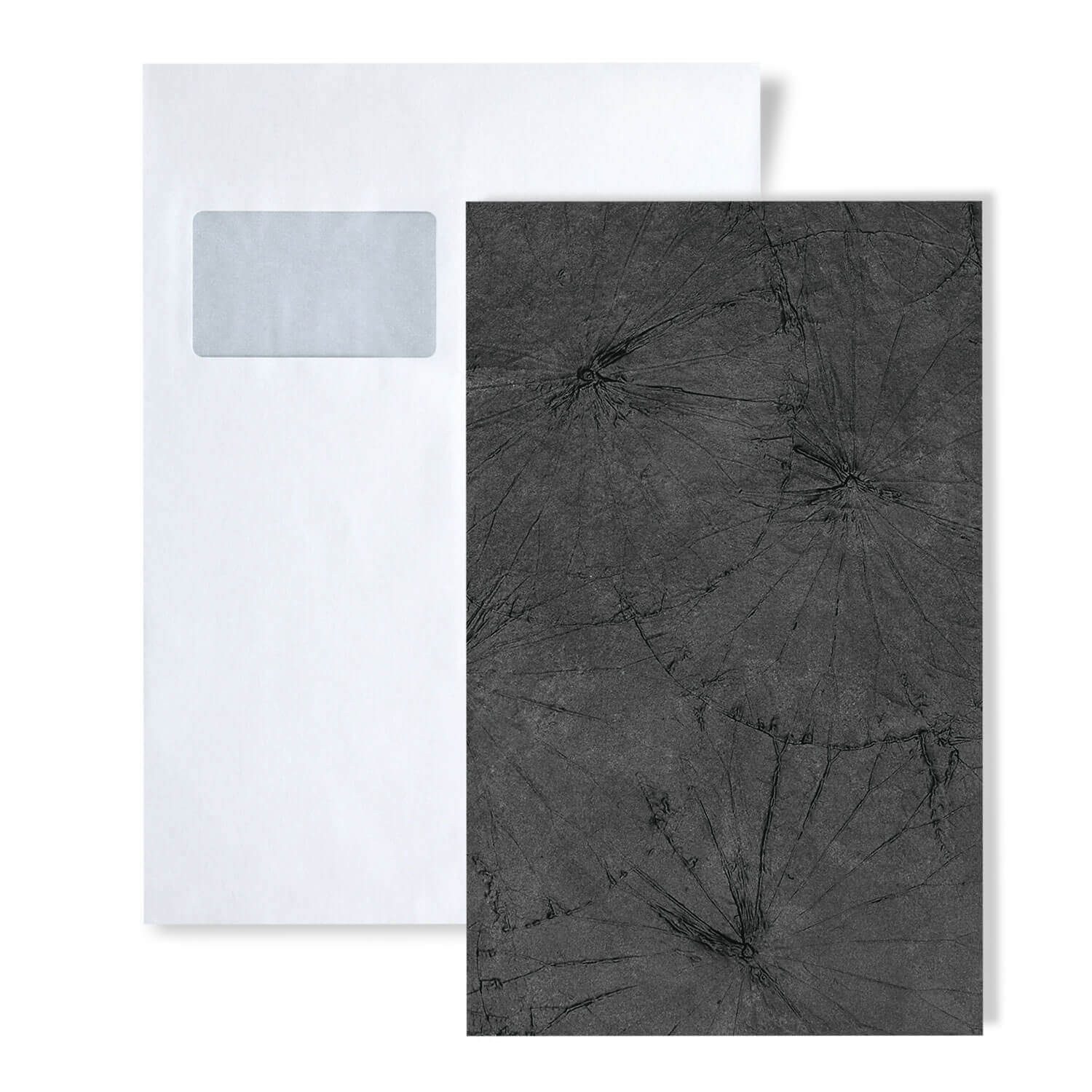 Wallface Wandpaneel 1 MUSTERSTÜCK S-24963 DIN A5 Wandpaneel MUSTER LOTUS CLASSY, BxL: 15x20 cm, 0 qm, (1 MUSTERSTÜCK, Produktmuster, 1-tlg., Muster des Wandpaneels) anthrazit