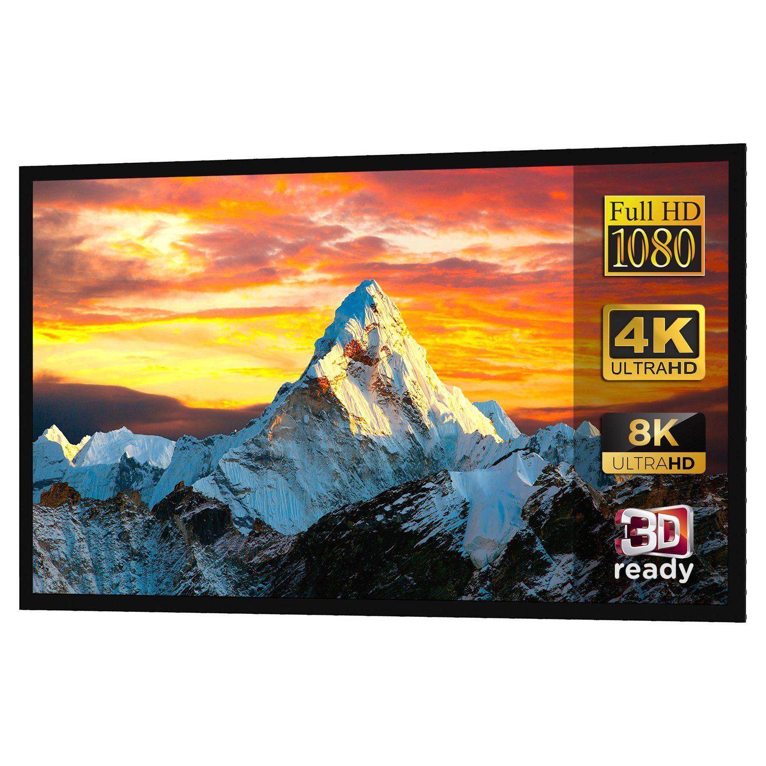 Maclean MC-921 Rahmenleinwand (100" Kinoprojektion Wall Screen 221 x 124 cm Zoll 16:9)