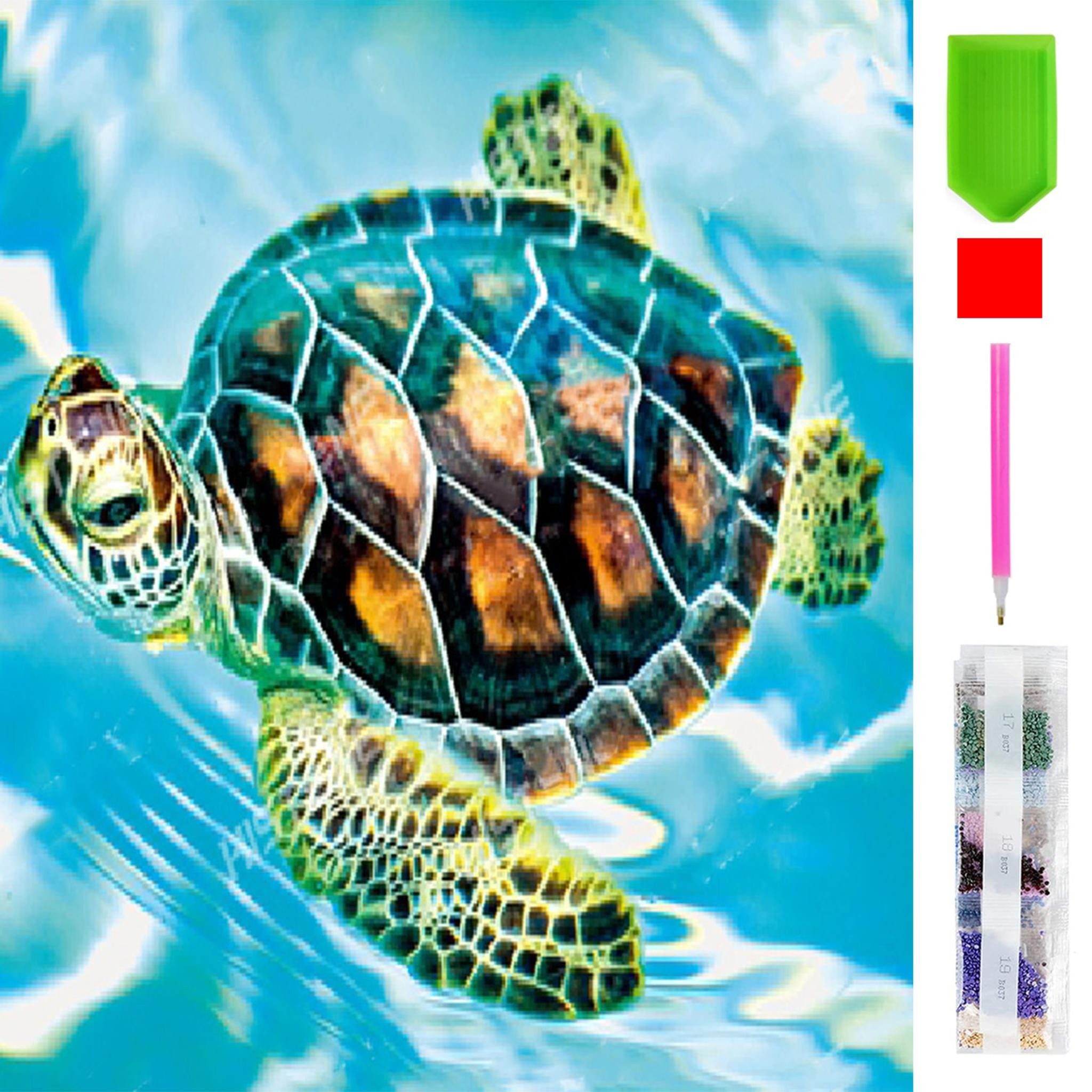 LA CUTE Malen nach Zahlen 5d Diamond Painting Schildkröte Malen nach Zahlen günstig online kaufen