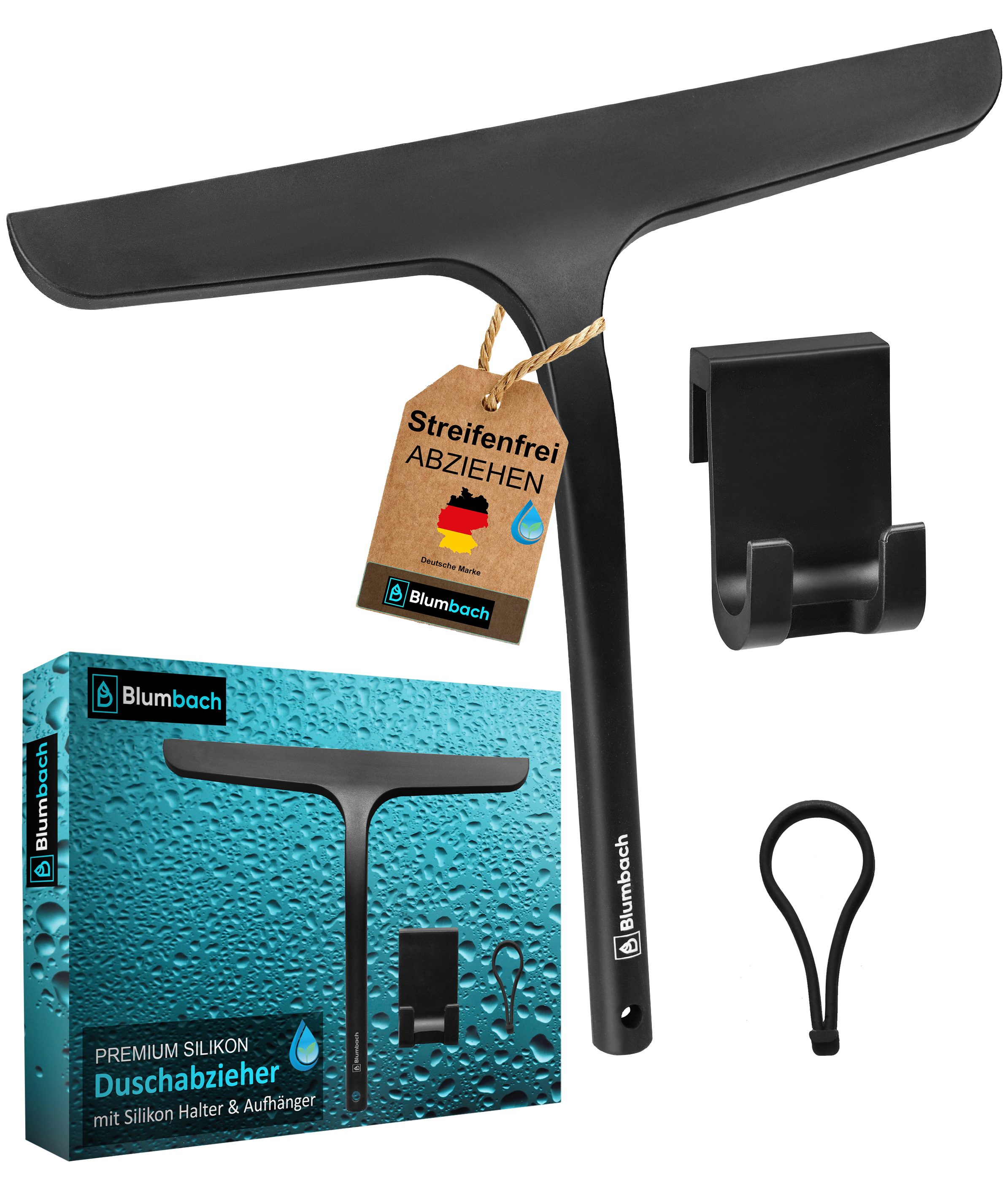 Blumbach Duschabzieher - Silikon Abzieher mit Edelstahlkern, (PREMIUM Dusch günstig online kaufen