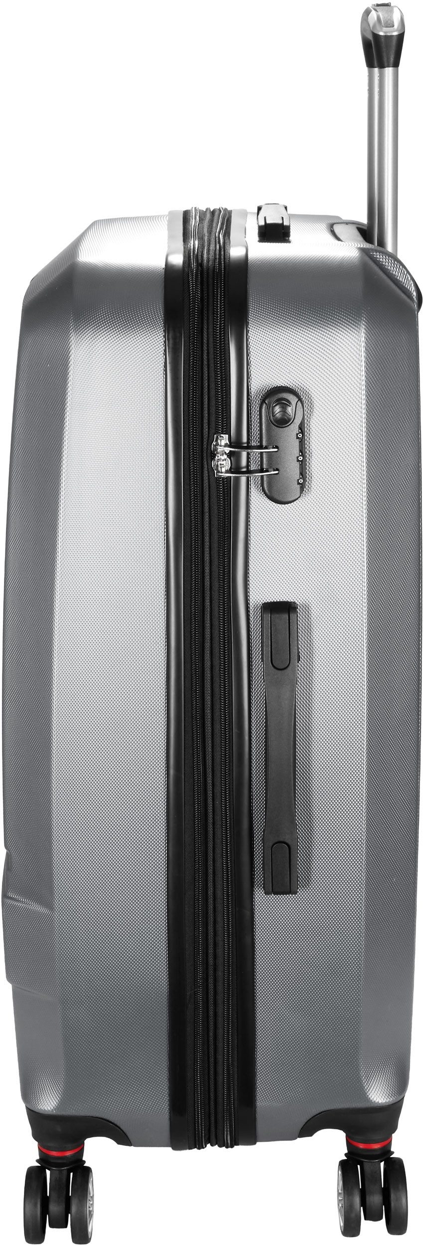 BRUBAKER Koffer Hartschalenkoffer New York - Erweiterbarer Hartschalen Reisekoffer, 4 Rollen, XL Rollkoffer mit Zahlenschloss, 4 Rollen und Teleskopgriff - ABS