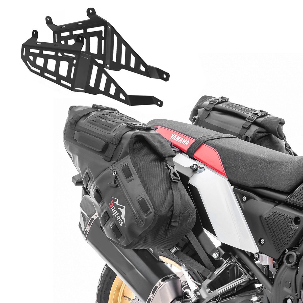 Reisetasche Set Satteltaschen + Seitenträger für Yamaha Tenere 700 / Rally 19-26 #