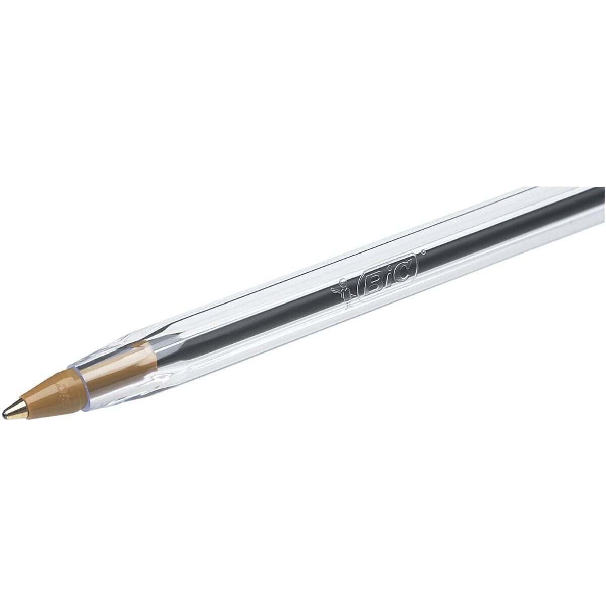 BIC Kugelschreiber Cristal Original, (10-tlg), Strichstärke: 0,4 mm, mit Kappe