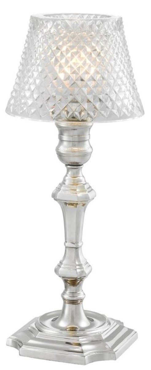 Clear Padrino Teelichthalter-Lampenschirm Casa Accessoires cm - Luxus Dekoobjekt Glas x 12,5 Ø H. 15
