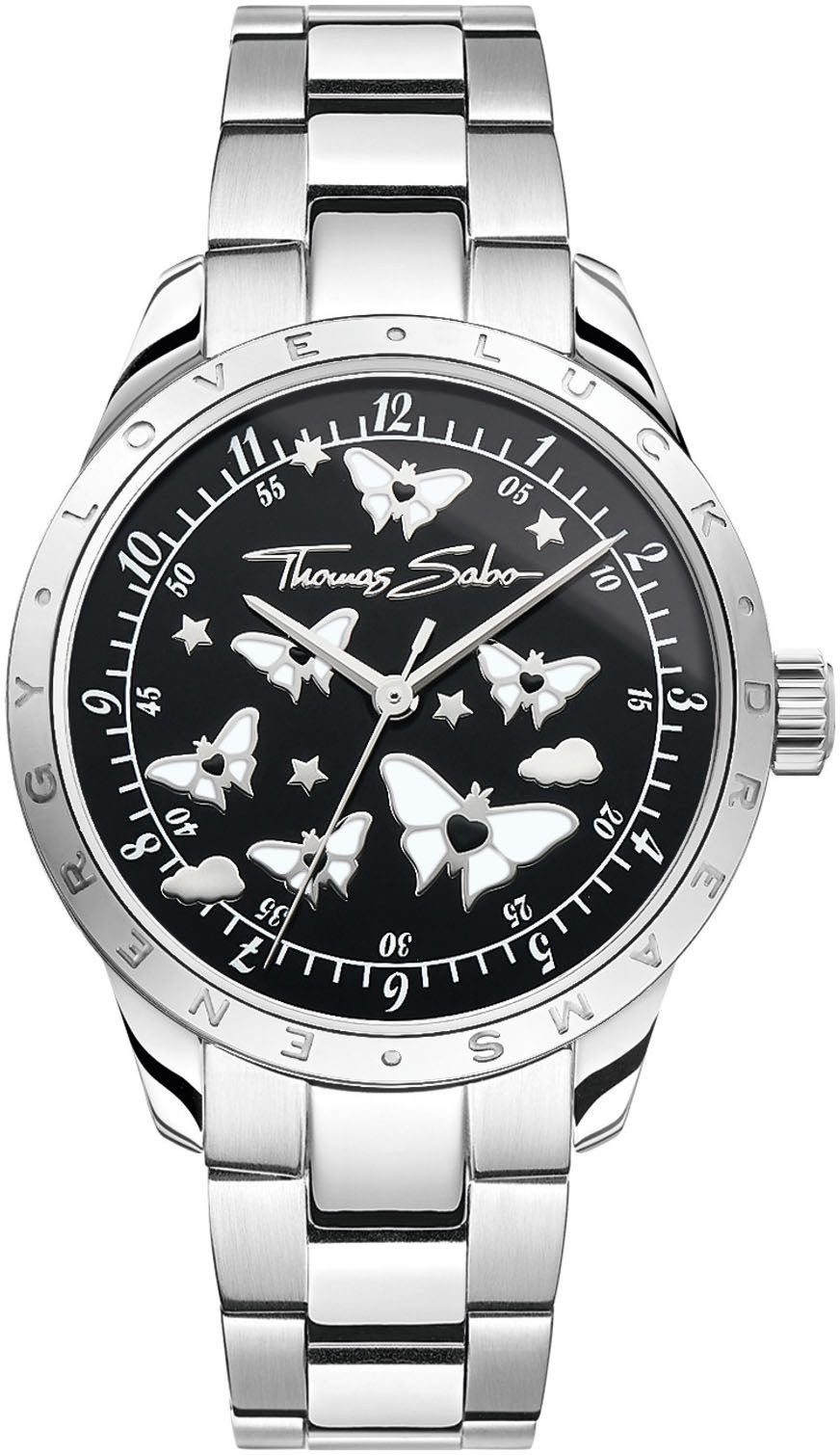 THOMAS SABO Quarzuhr BUTTERFLIES WA0432-201-203-34 mm, Armbanduhr, Damenuhr günstig online kaufen