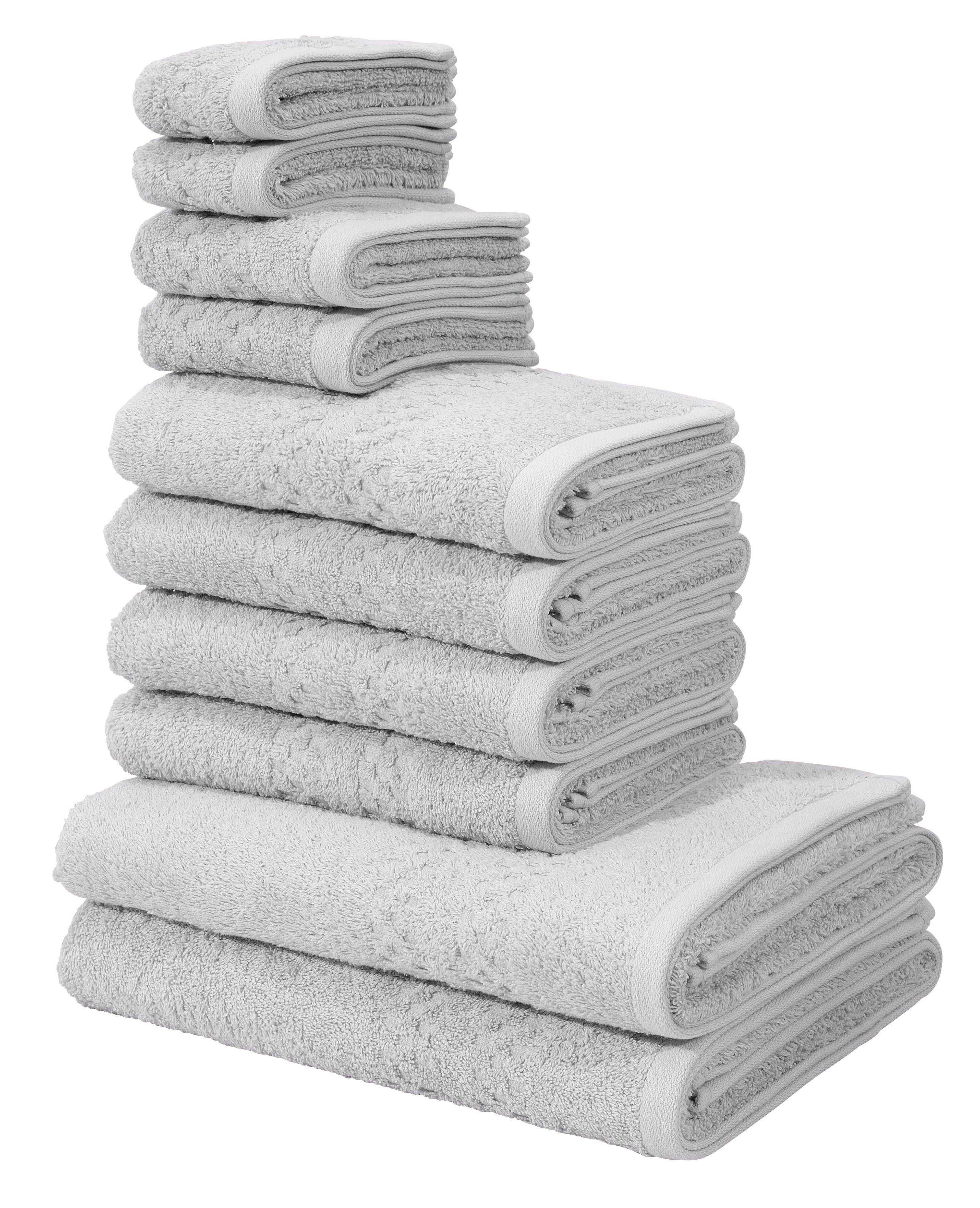 OTTO home Handtuch Set Regona, als 10 tlg Set und Serie, Premium Handtücher, 500 gr/m², Frottier (Set, 10-St), Duschtücher, Handtücher, Gästetücher, Seiftücher, 5 Jahre Garantie