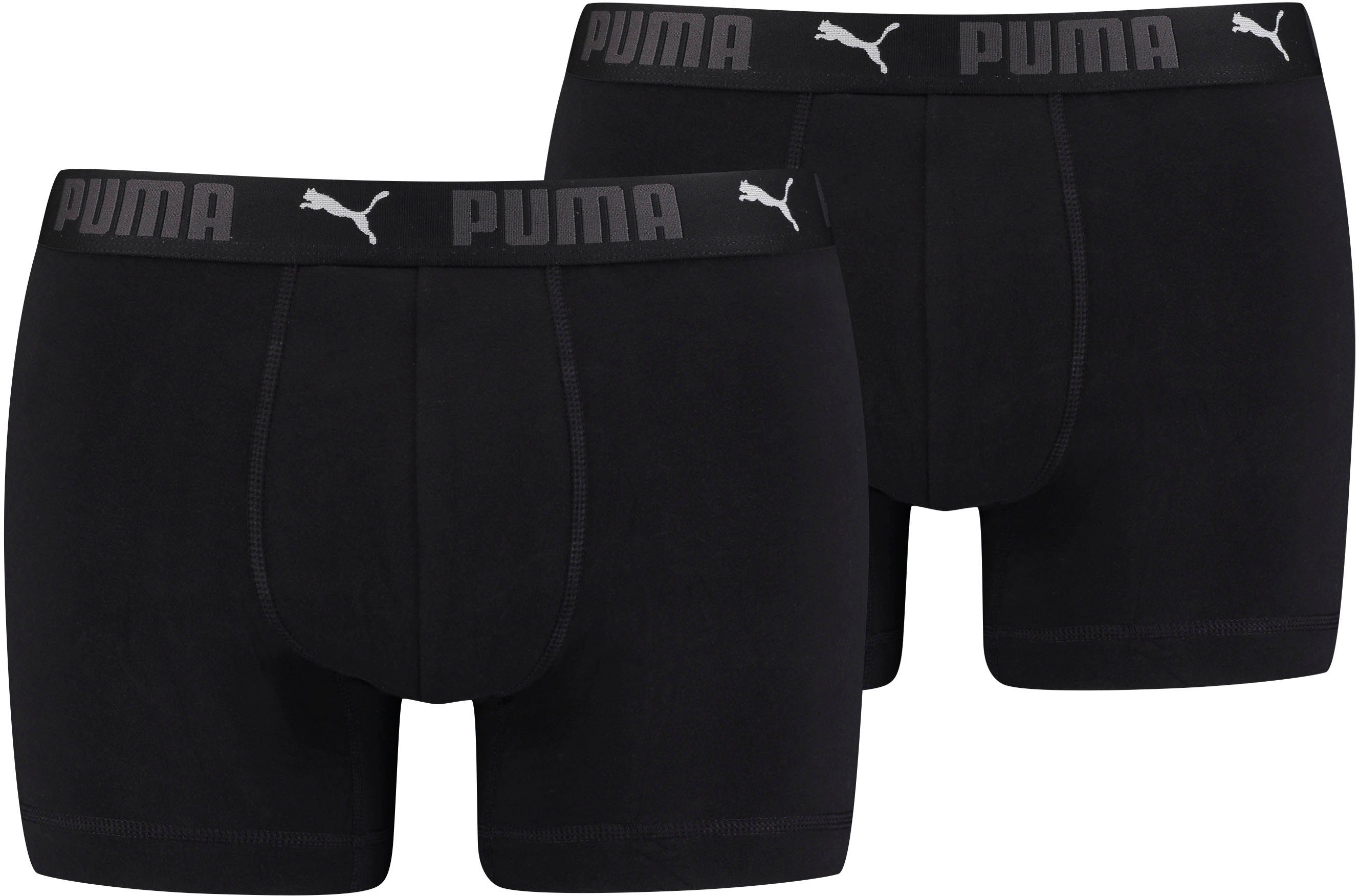 PUMA Boxer (Packung, 2-St) mit Markenschriftzug im Bund