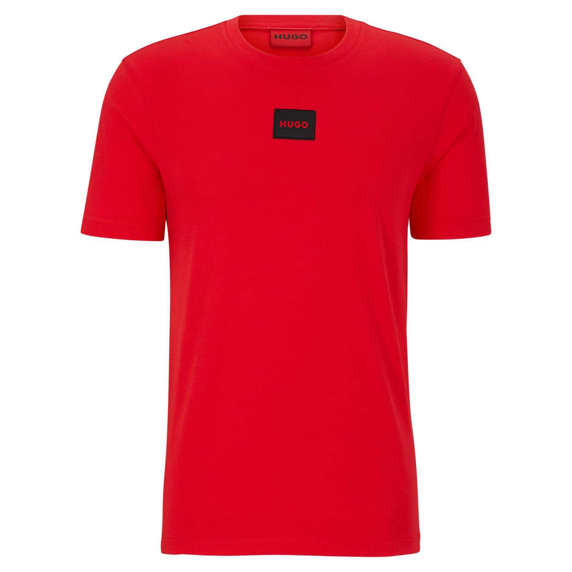 HUGO T-Shirt Herren T-Shirt - Diragolino212 Rundhals Rot (Open Pink)