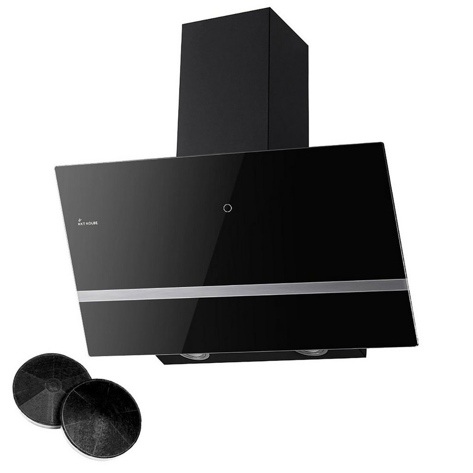 KKT KOLBE Wandhaube Dunstabzugshaube 90cm EASY909S, Kopffreihaube / 90cm / Edelstahl / schwarzes KKT KOLBE Wandhaube Dunstabzugshaube 90cm EASY909S, Kopffreihaube / 90cm / Edelstahl / schwarzes