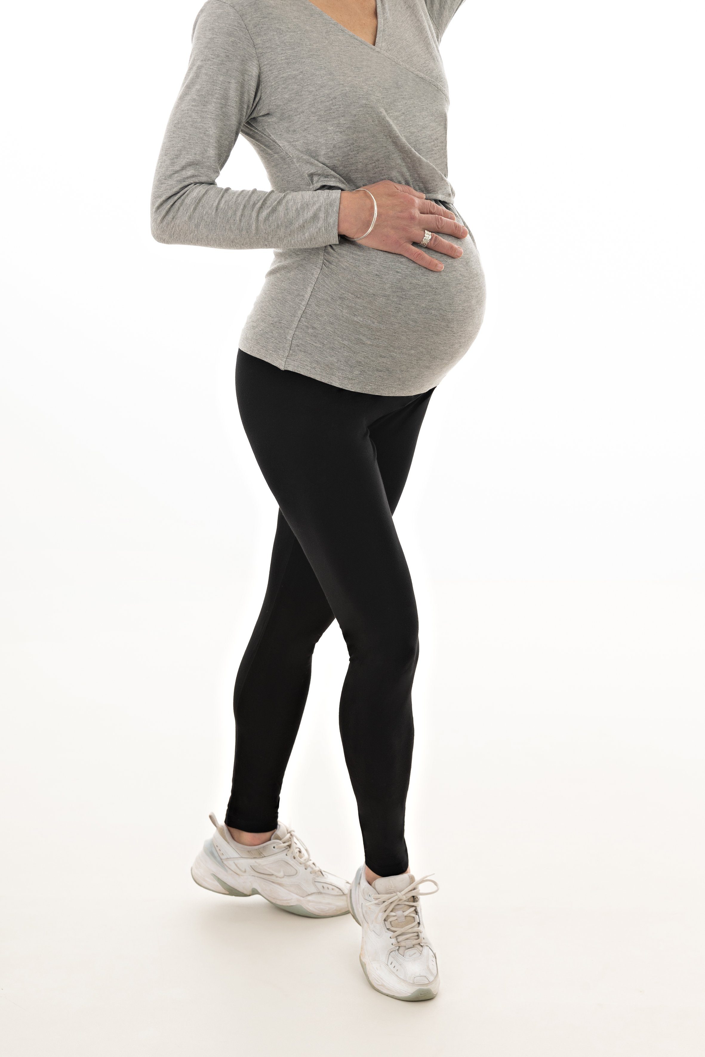 petit amour Umstandsleggings JULIETTA_blau Schwangerschaftshose, Yoga & Loungewear Mode schwanger (Packung, 1-tlg) perfekt geeignet für Layering (Zwiebellook) das ganze Jahr über