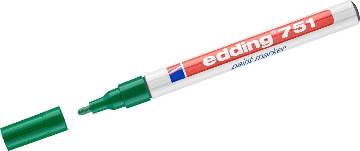 Permanentmarker Glanzlack-Marker edding 751 1-2mm grün (10 Stück)