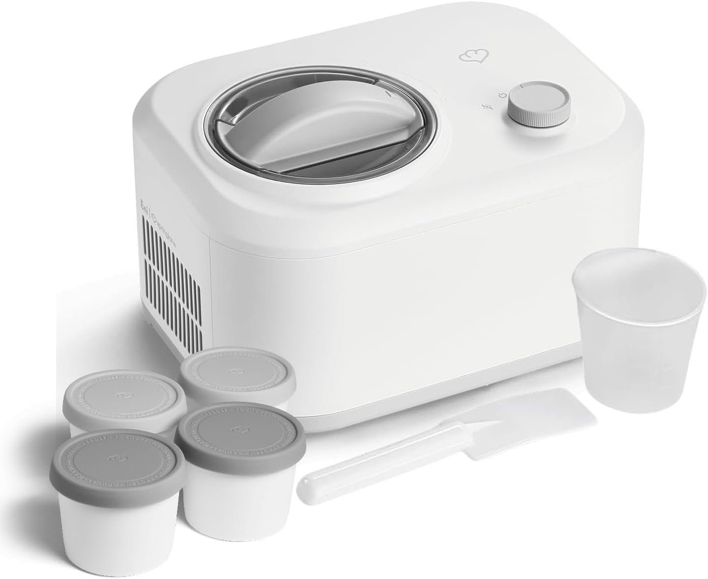 Springlane Eismaschine mit Kompressor - Für Eiscreme, Sorbet & Frozen Yoghurt, 1,00 l, 100,00 W, 1L selbstkühlend - Nur 30 Min Zubereitungszeit, ohne Vorkühlen