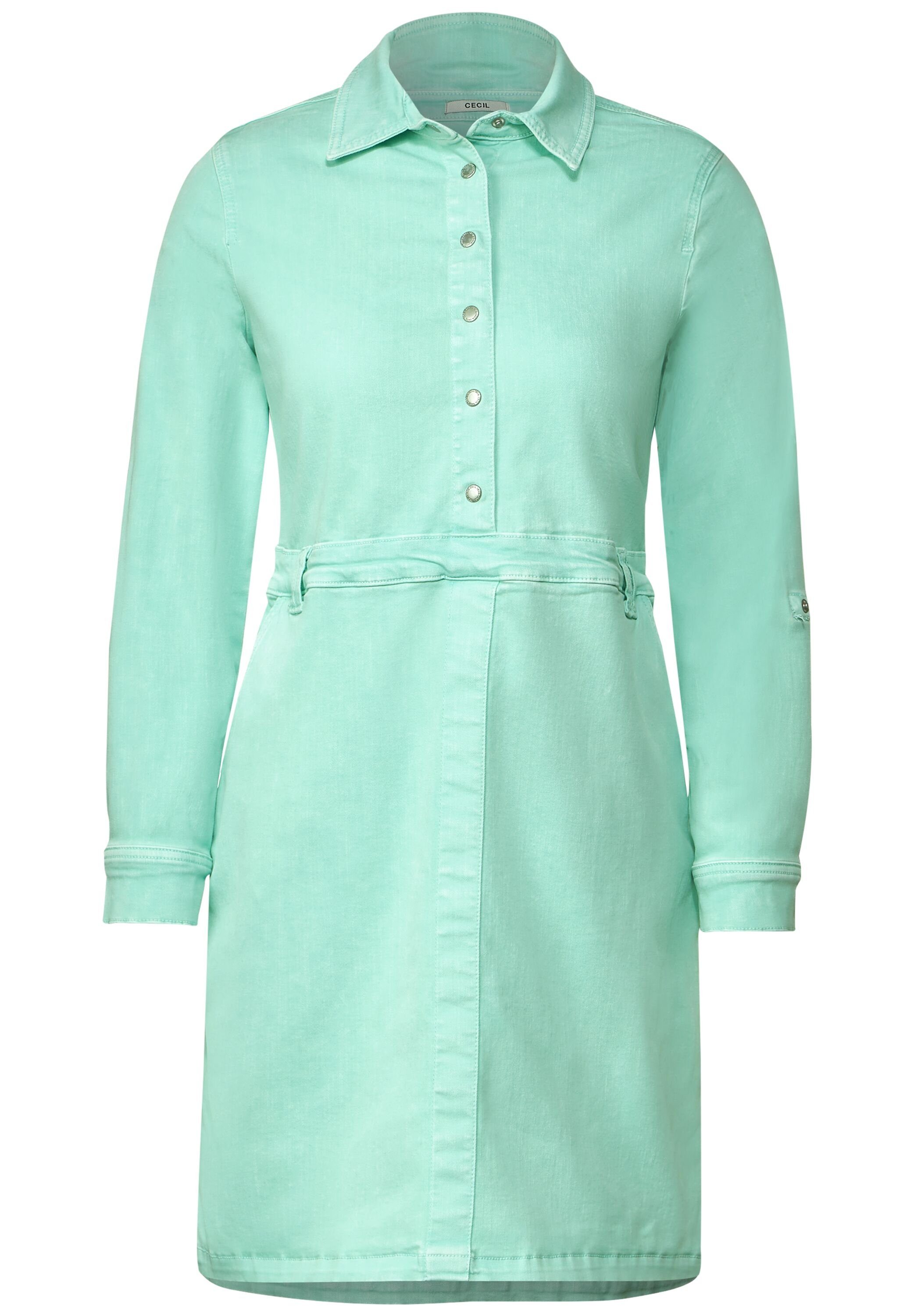 Cecil Hemdblusen-Style Jeanskleid clary mint im