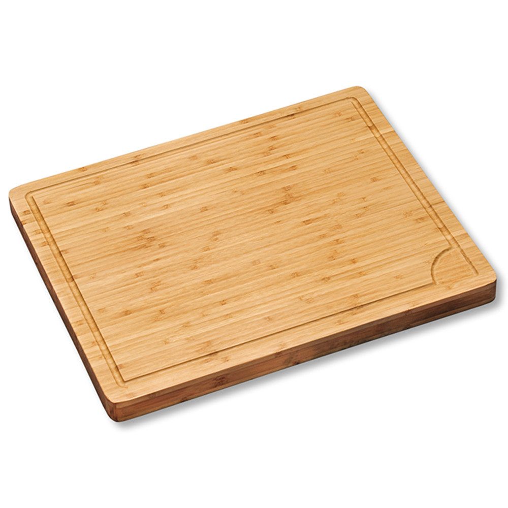 KESPER® Schneidebrett Profi-Schneidebrett mit Saftrille, (Profi-Schneidebrett mit Saftrille)