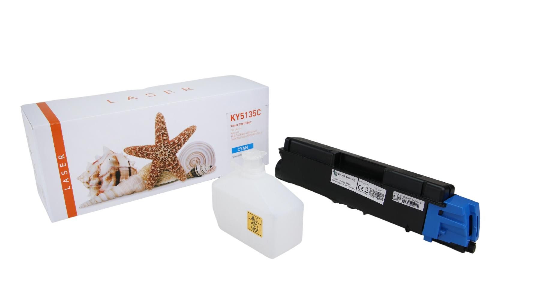 Supplies Germany Tonerkartusche 5.000 Seiten, (1-St), Toner-Kit cyan cyan 5000 Seiten