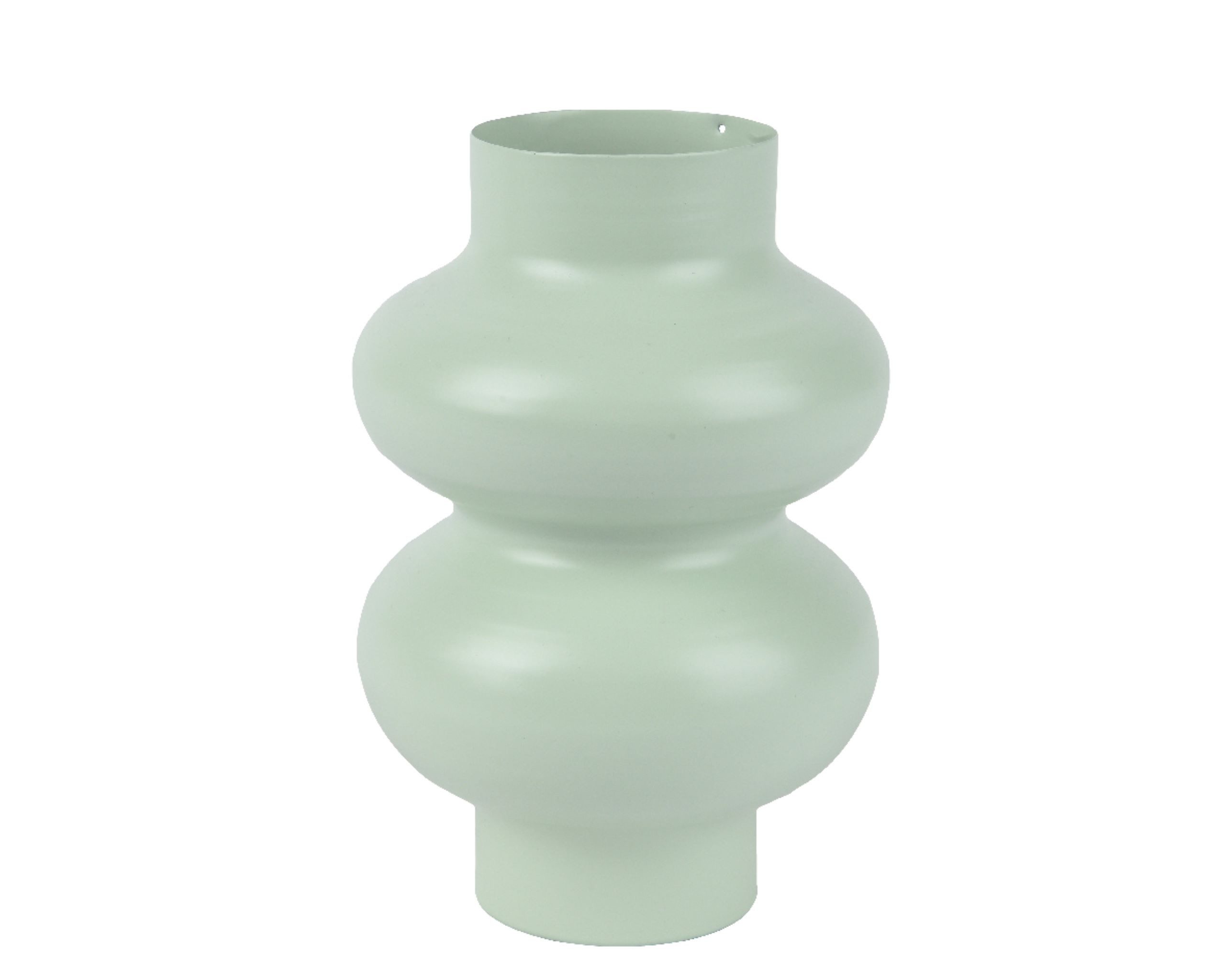 Decoris season decorations Dekovase, Vase 19cm Metall Grün