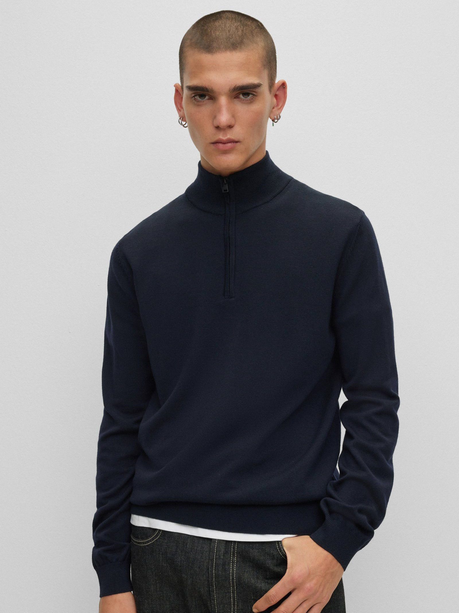 HUGO Strickpullover San Quirin-M (1-tlg)