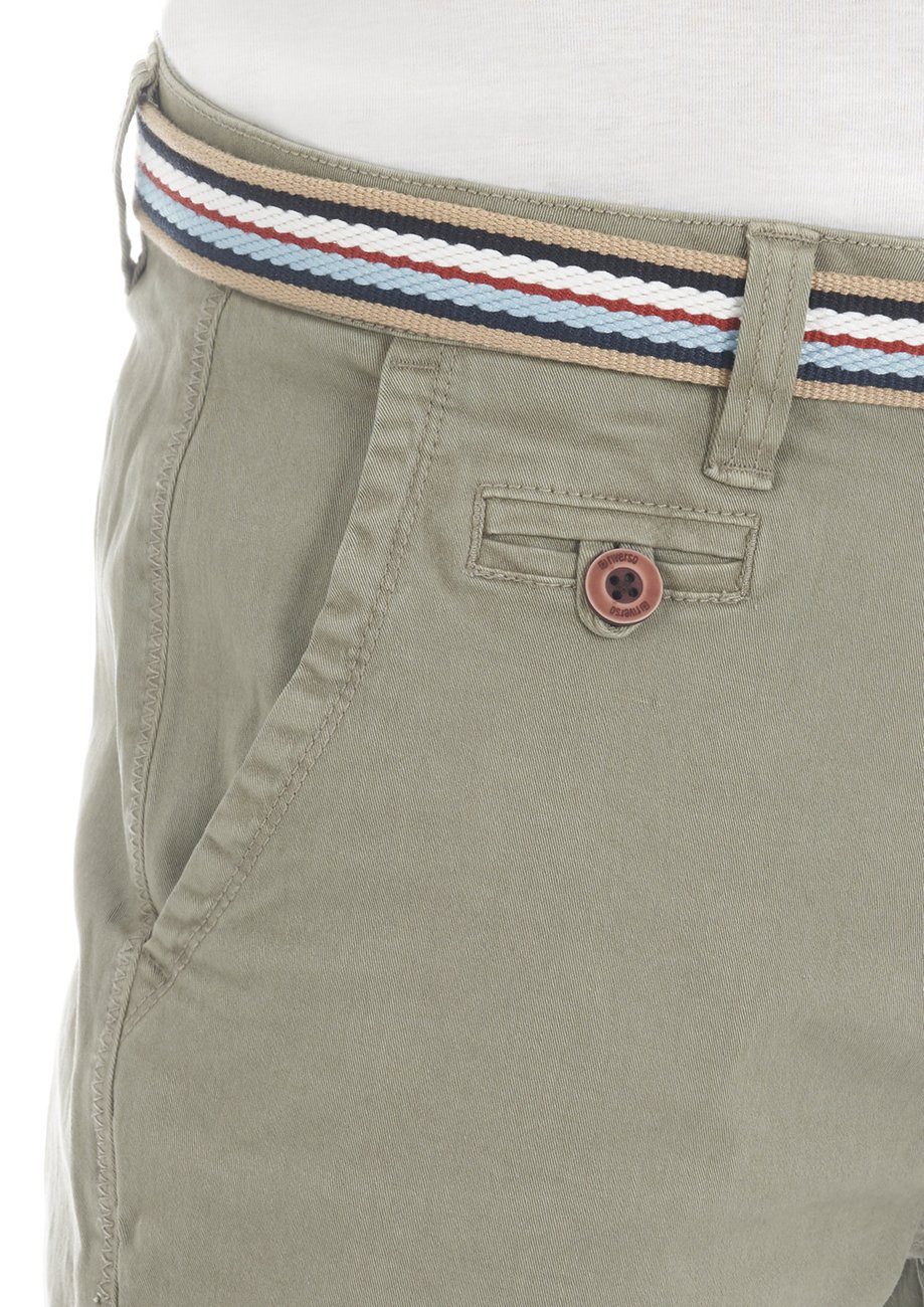 riverso Chinoshorts Herren Shorts RIVKlaas Regular Fit Bermudashorts mit Gürtel – Bild 4 von 5