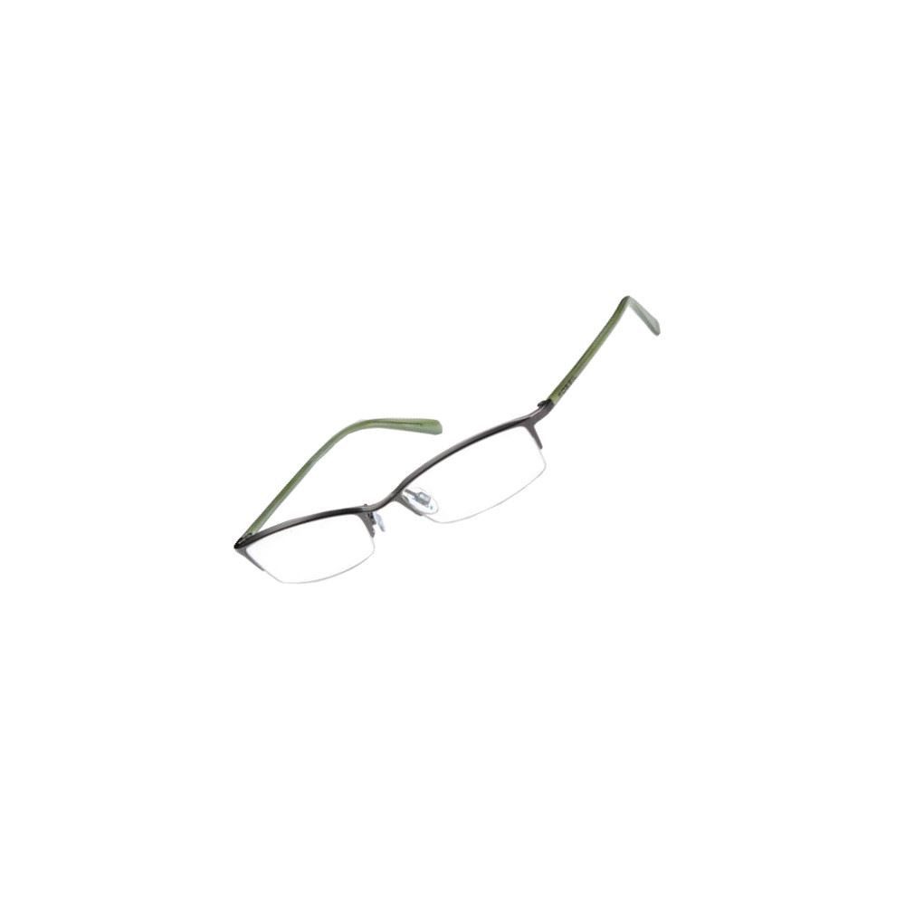 Brillengestell Korrektionsfassung Brille Metall Grau Grün 51/18/135 - OF1105060