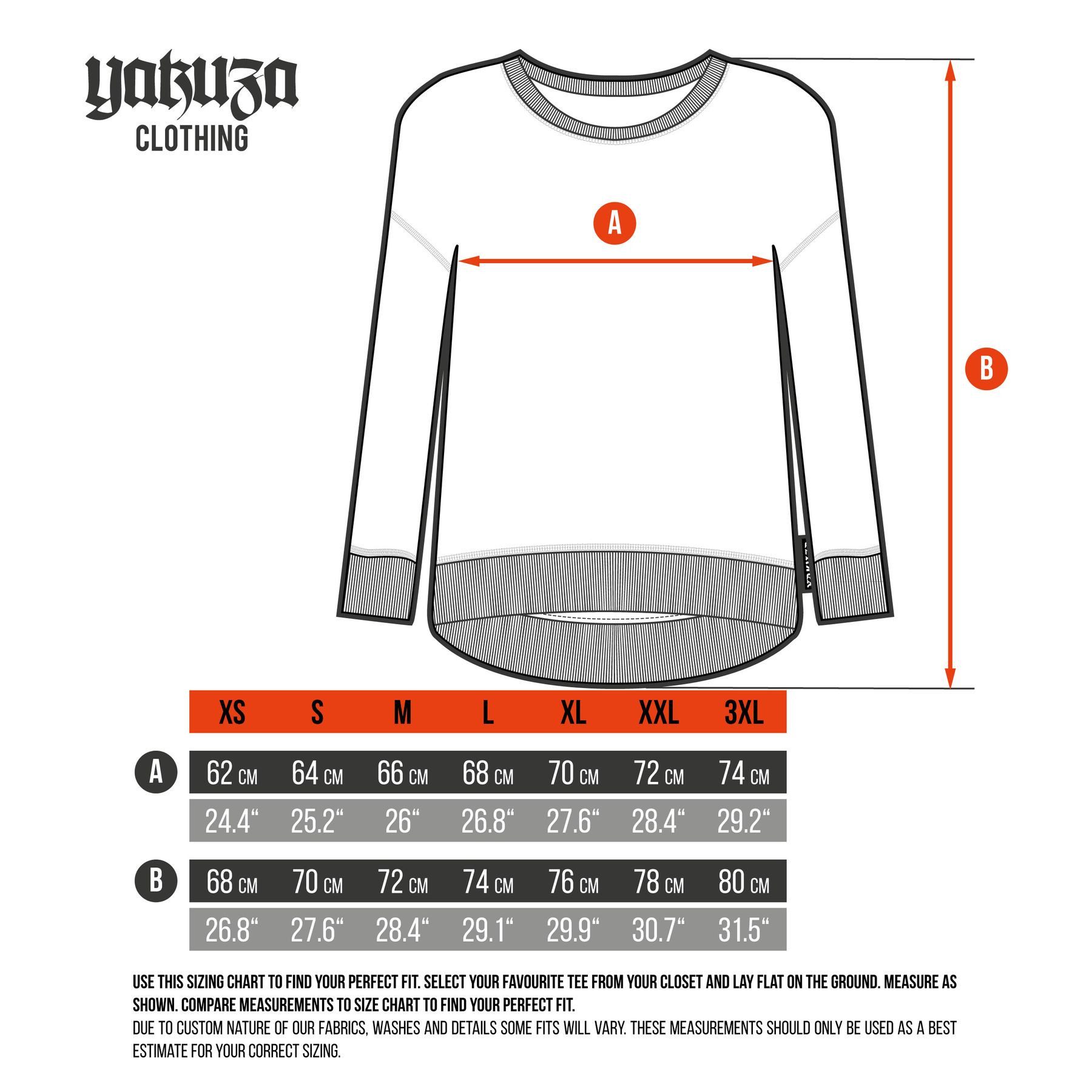 YAKUZA Langarmshirt Rose Scratch im Boyfriend Look