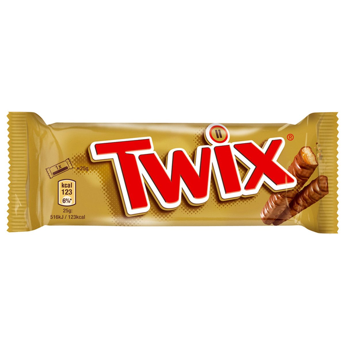 Twix Schokolade, Twix Riegel Knusperkeks mit Karamell umhüllt von Milchschokolade 50g