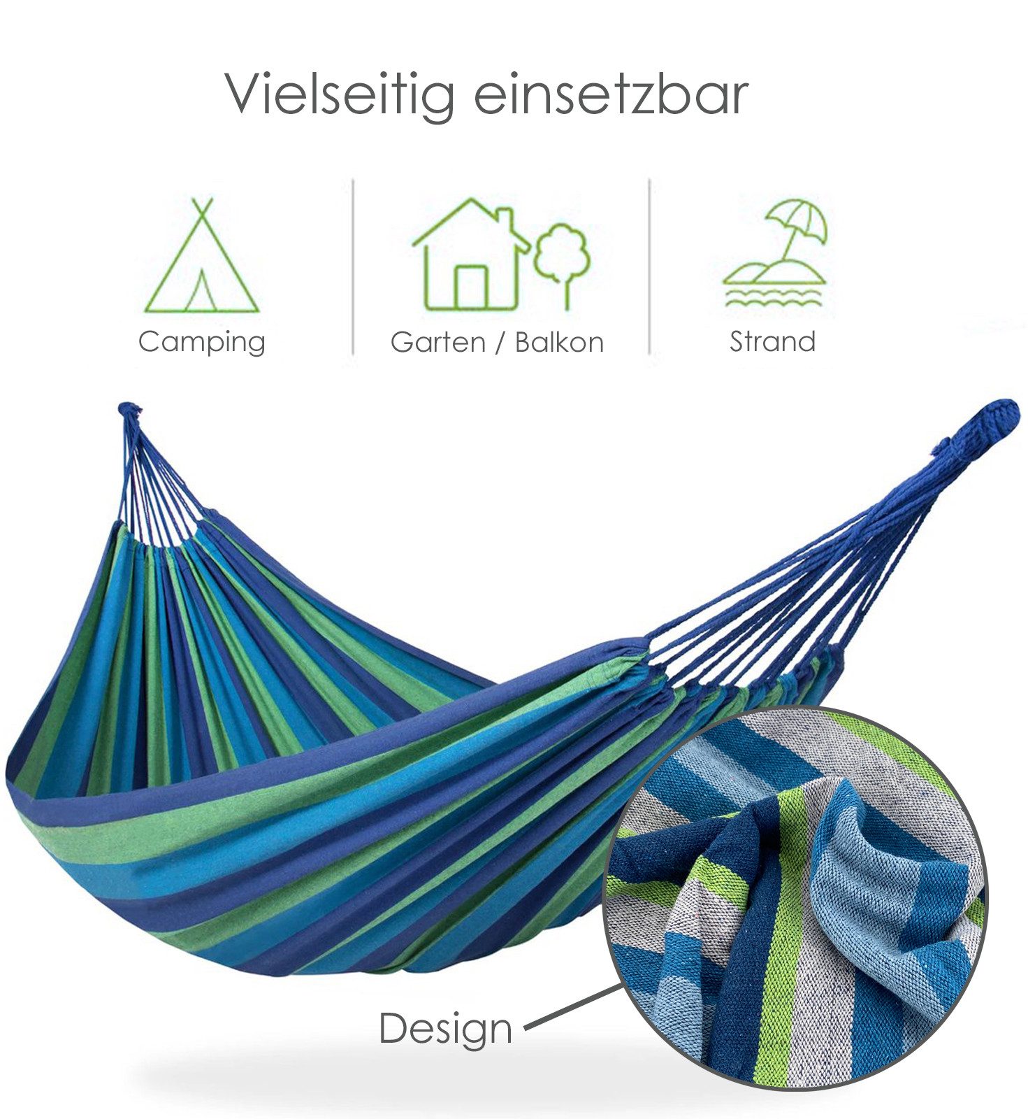 heimtexland Hängematte Boho Outdoor Hängeliege 80x190 günstig online kaufen