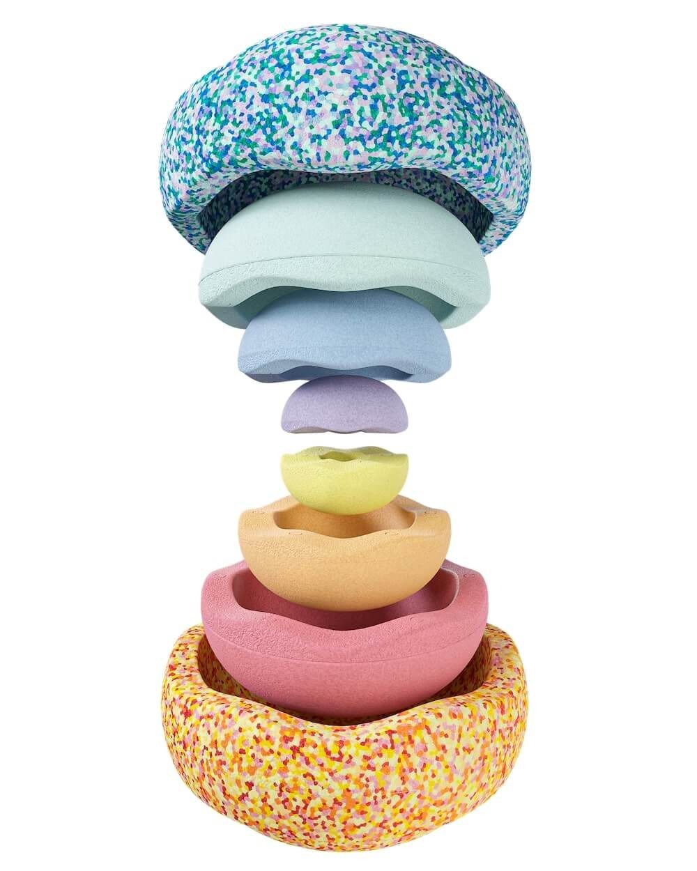 Stapelstein Spielcenter Summer Rainbow Set pastel