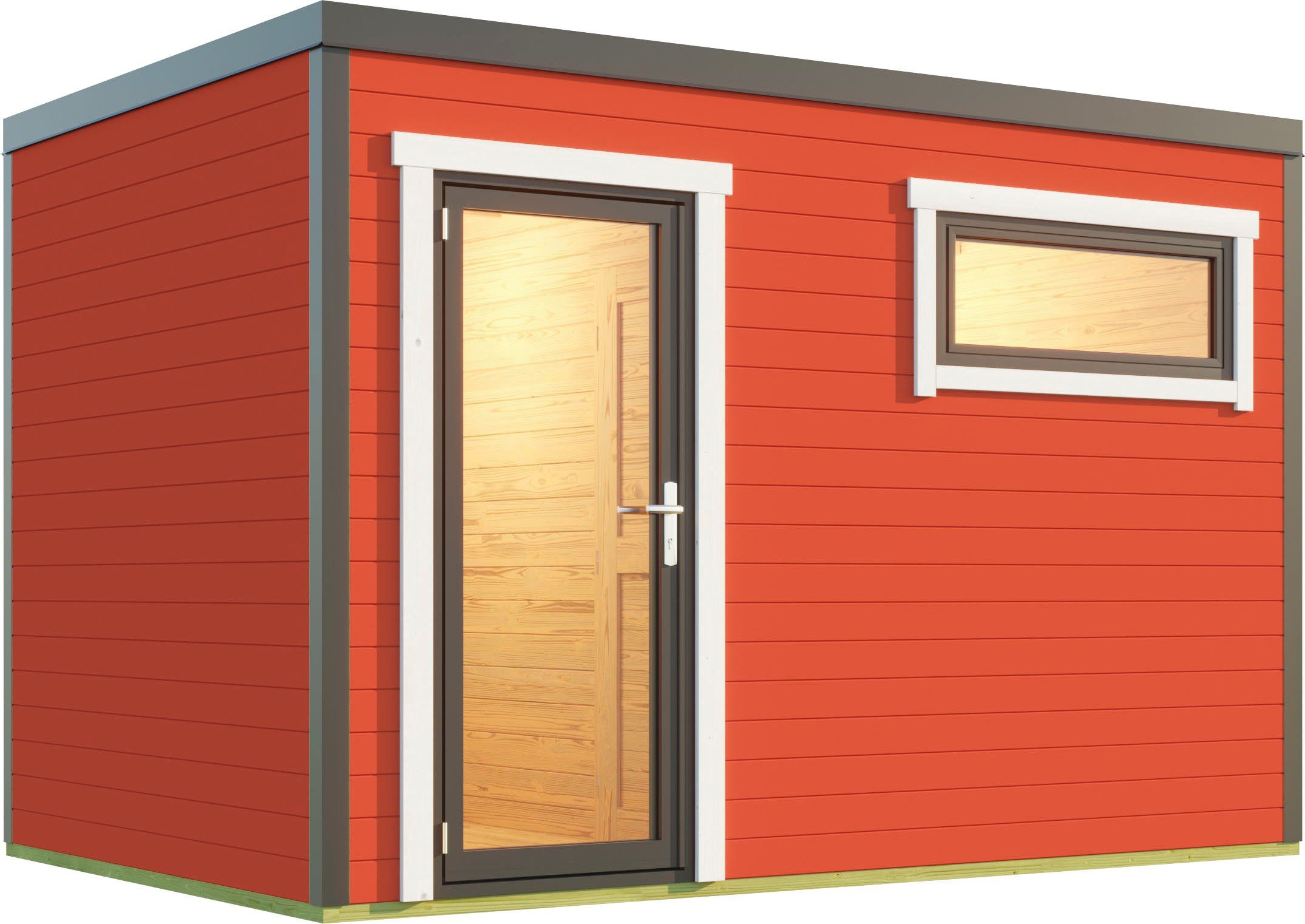 LASITA MAJA Gartenhaus SARDINIA, BxT: 350x250 cm, (Set, inkl. Fussbodenbretter zum verlegen)