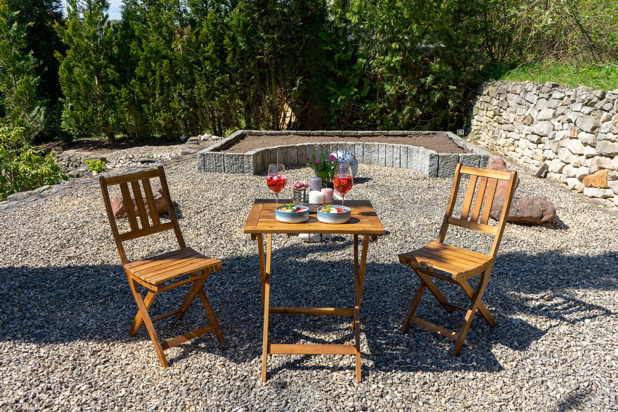 Loreno® Garten-Essgruppe Bloom, massives geöltes Akazienholz, günstig online kaufen