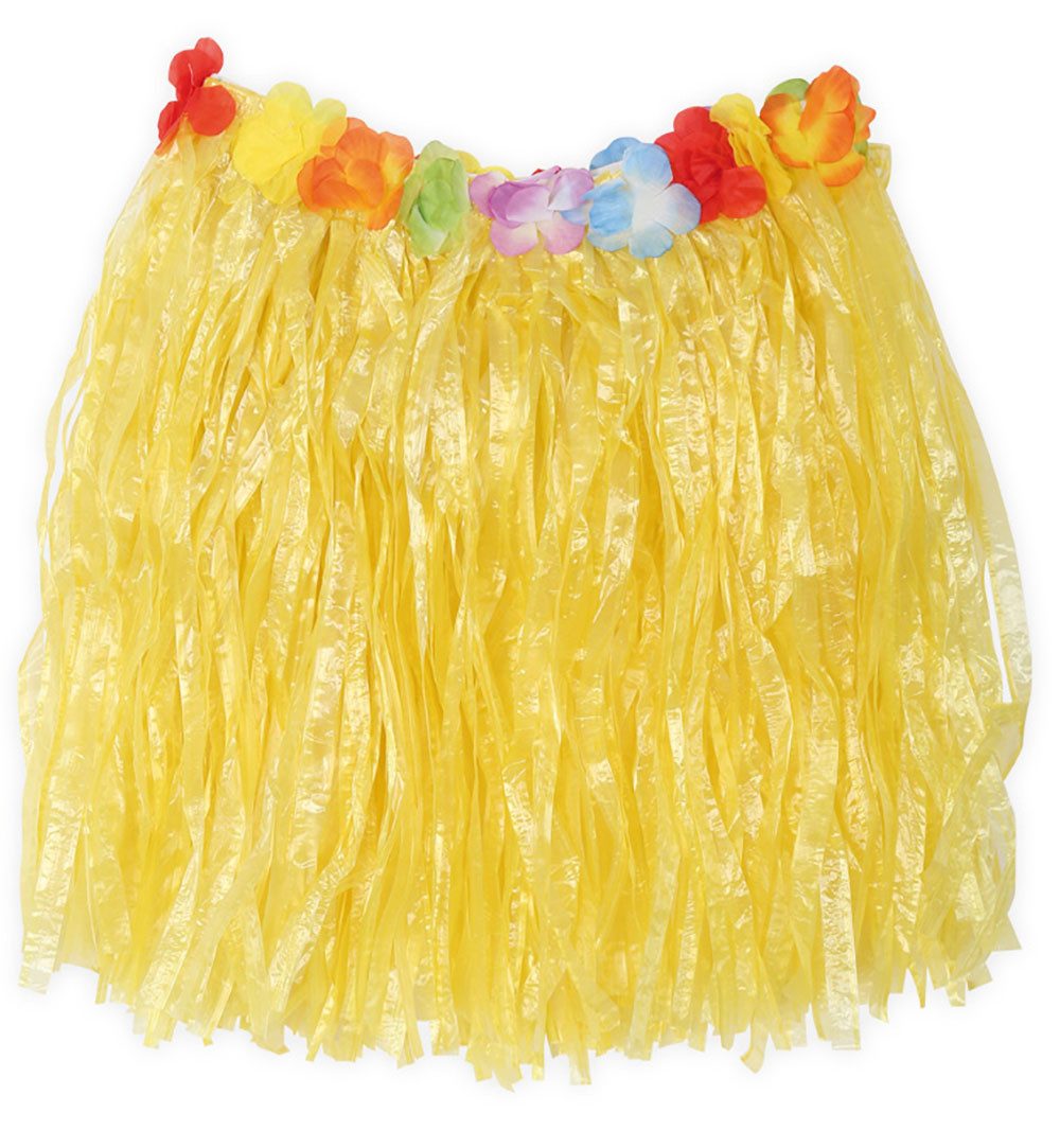 Fries Hawaii-Kostüm Hawaii Set, 3-tlg Bastrock, BH, Kette Rock ca. 46 cm Länge