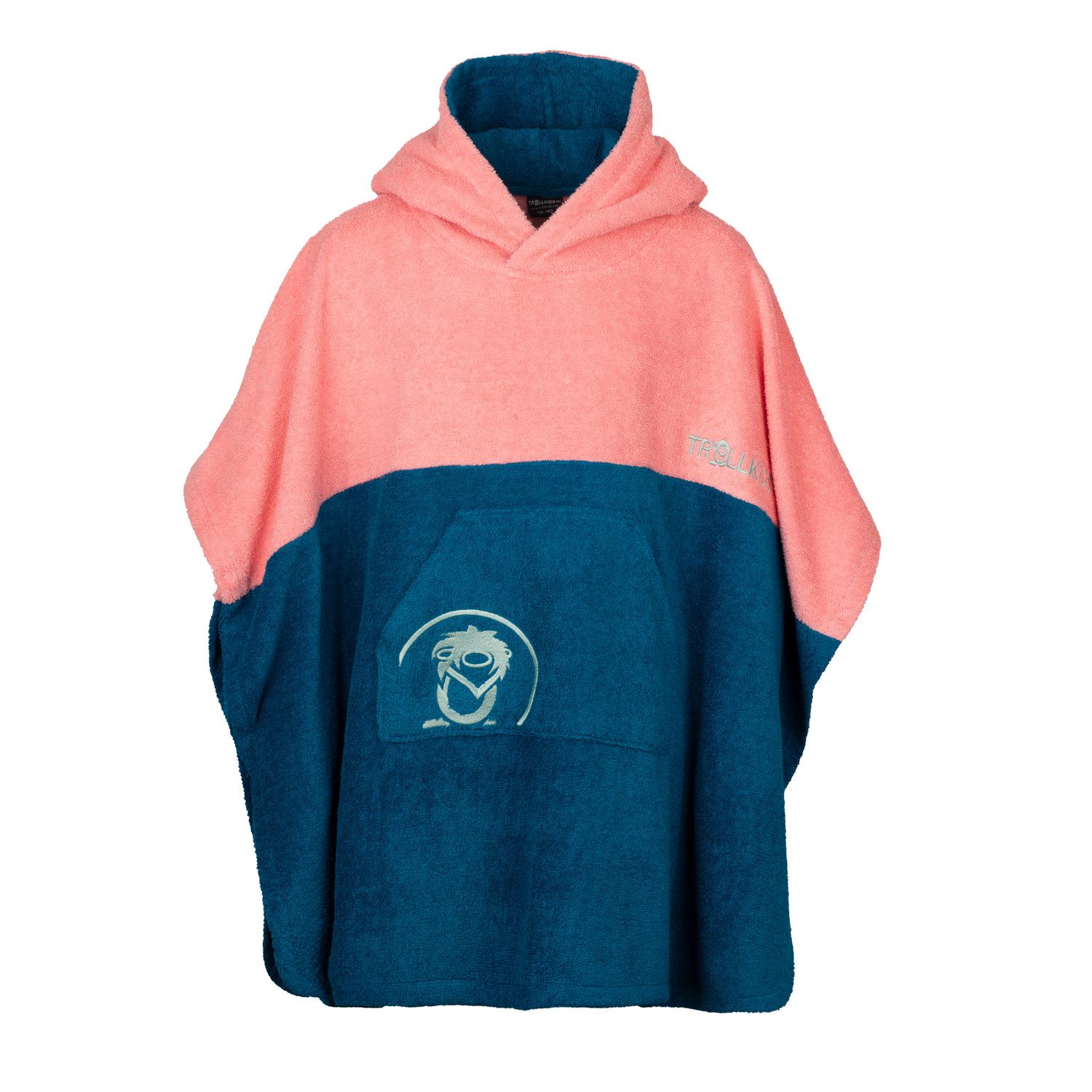 TROLLKIDS Badeponcho Kids Kvalvika Surf Poncho, Midilänge, 100% polyester
