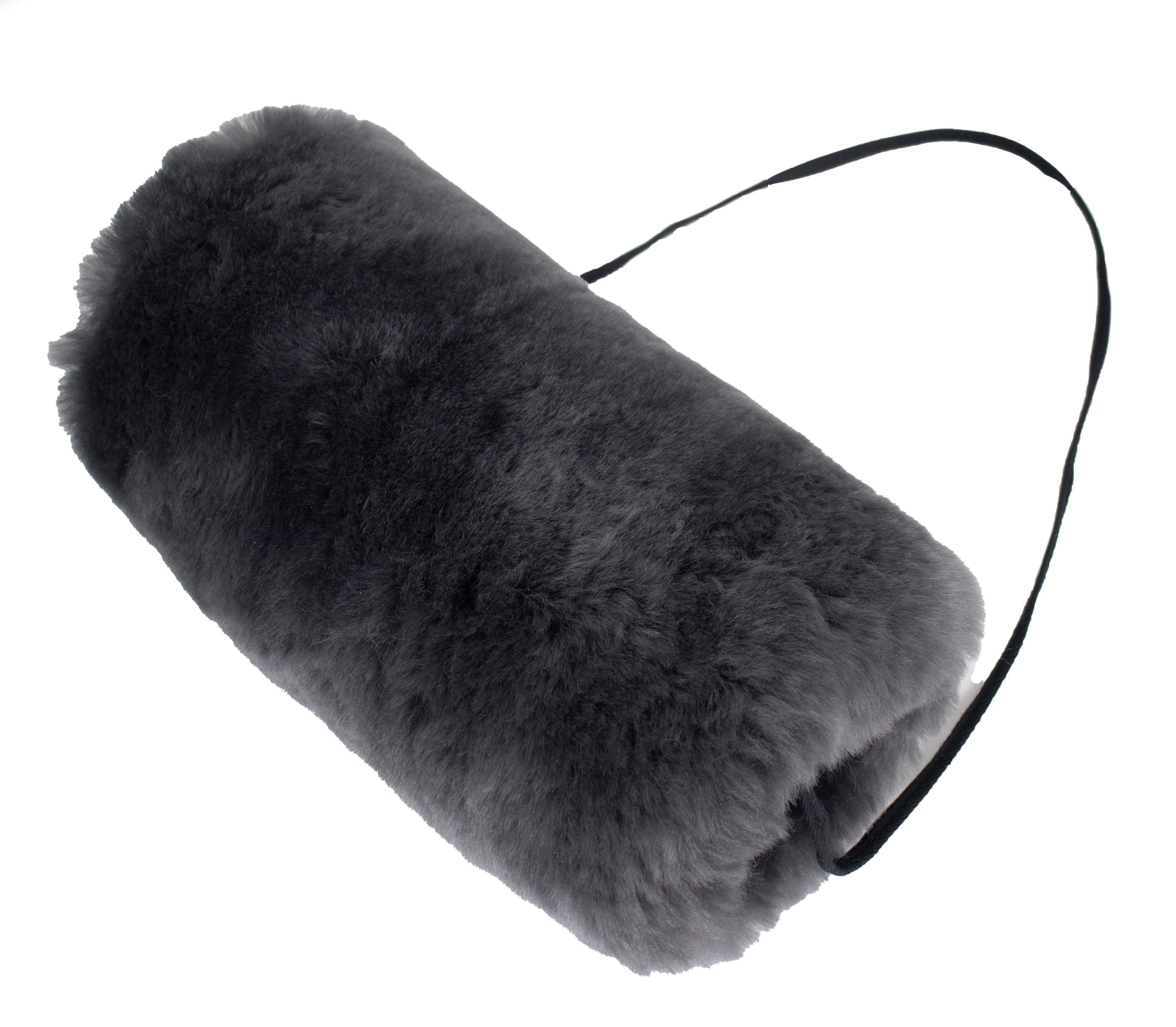 Reissner Lammfelle Handmuffe Lammfell Hand Muff NW mit Umhängeband, Weiches Merino Lammfell – Bild 2 von 3
