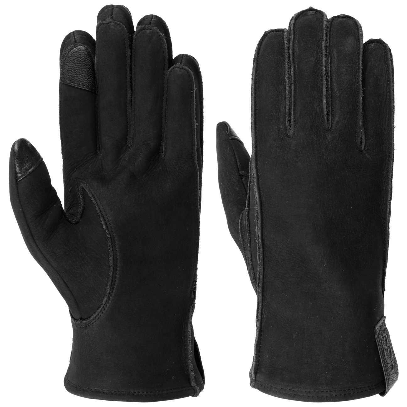 UGG Lederhandschuhe Handschuhe mit Futter schwarz