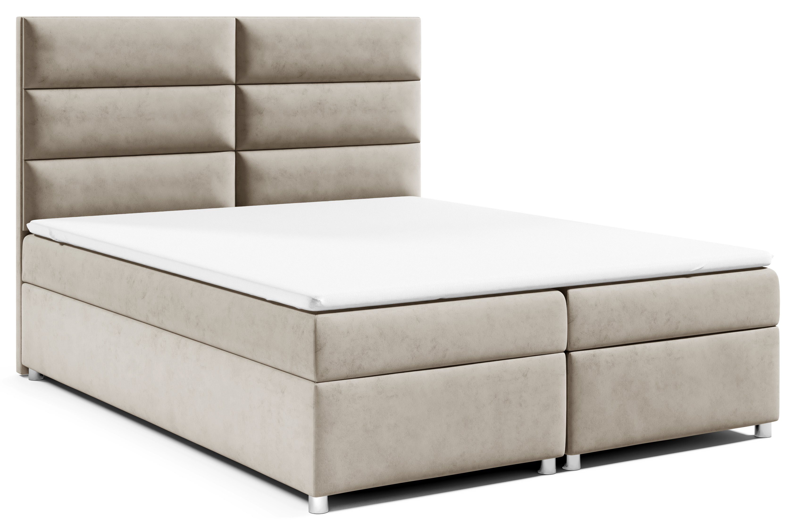 Best for Home Boxspringbett Trinity K4, mit Bettkasten und Topper