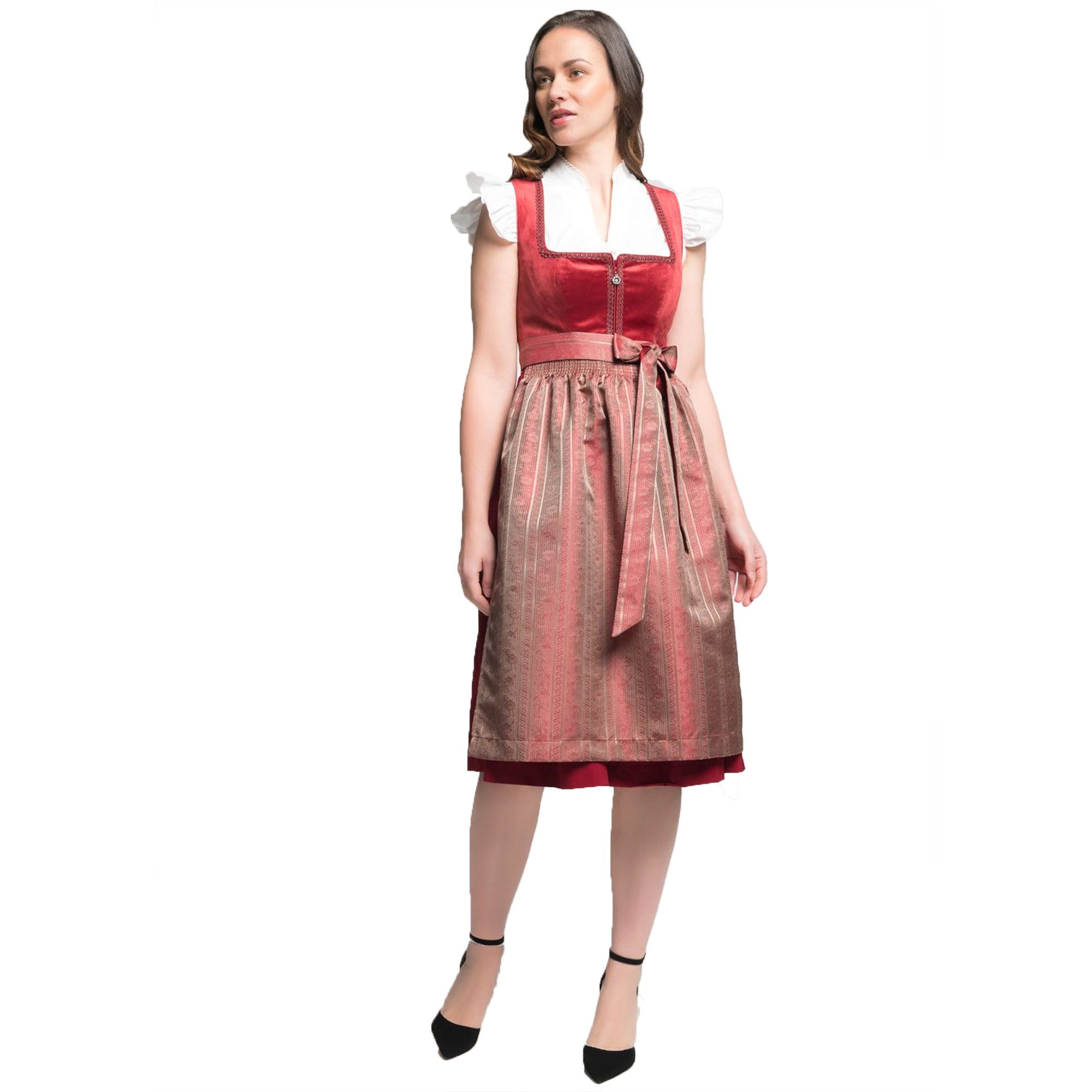 Spieth & Wensky Dirndl Diandra Dirndl Dirndl Diandra Midi-Dirndl Kleid 2-teiliges Trachtenkleid
