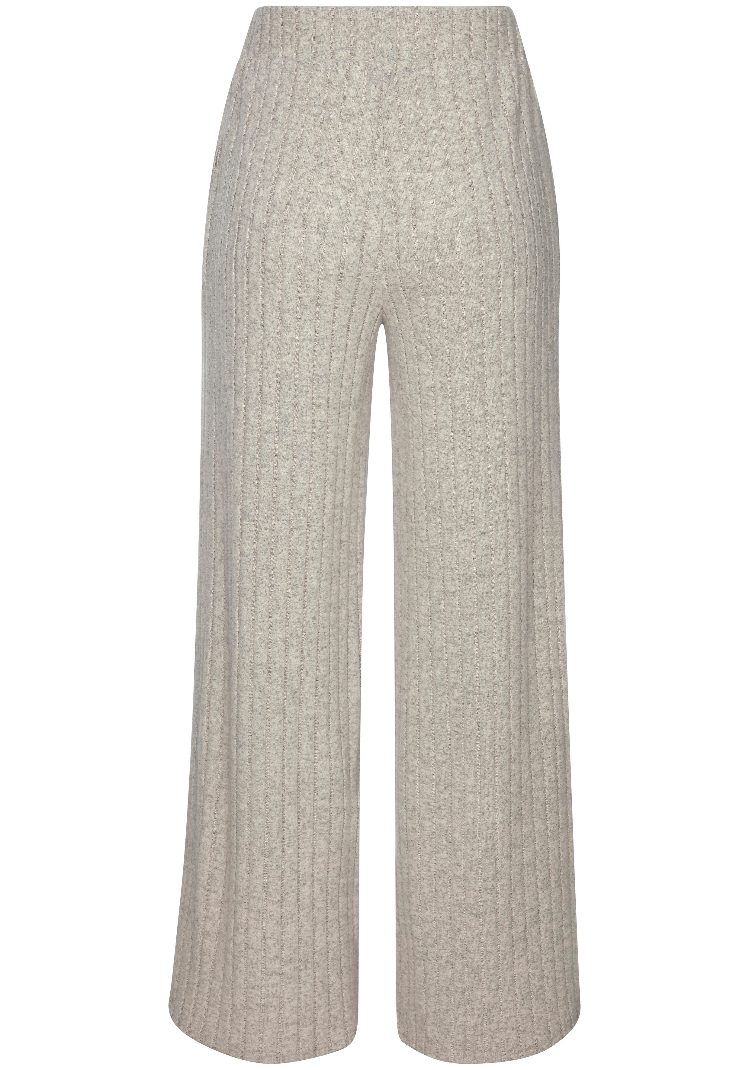 Vivance by Lascana Schlupfhose aus kuscheliger Rippware mit flauschigem Griff Relaxhose aus Rippstoff, bequeme Loungehose, lässige Jerseyhose – Bild 4 von 5