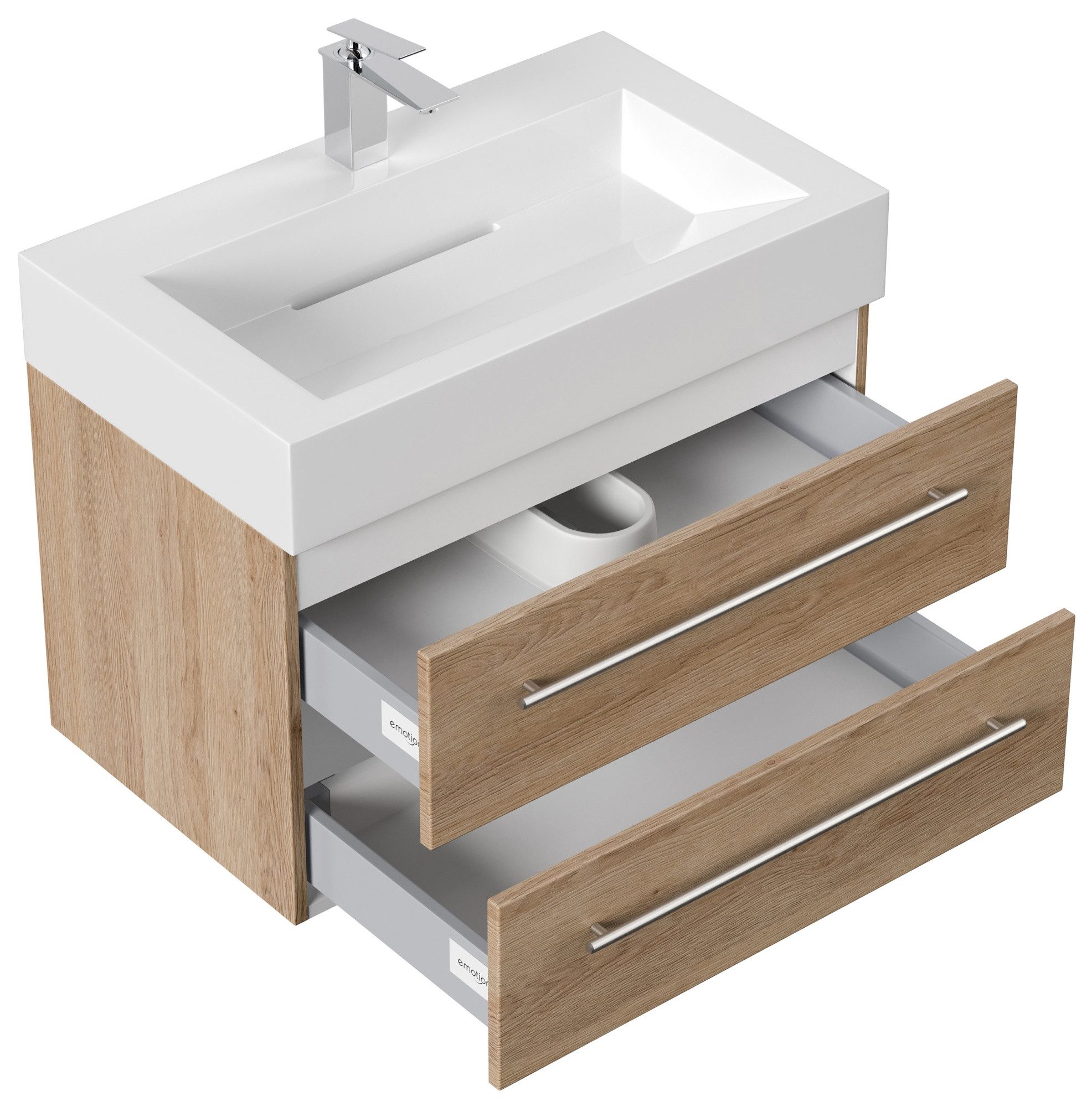 Magnolia Home Waschtisch Badmöbel Design 750 eiche hell