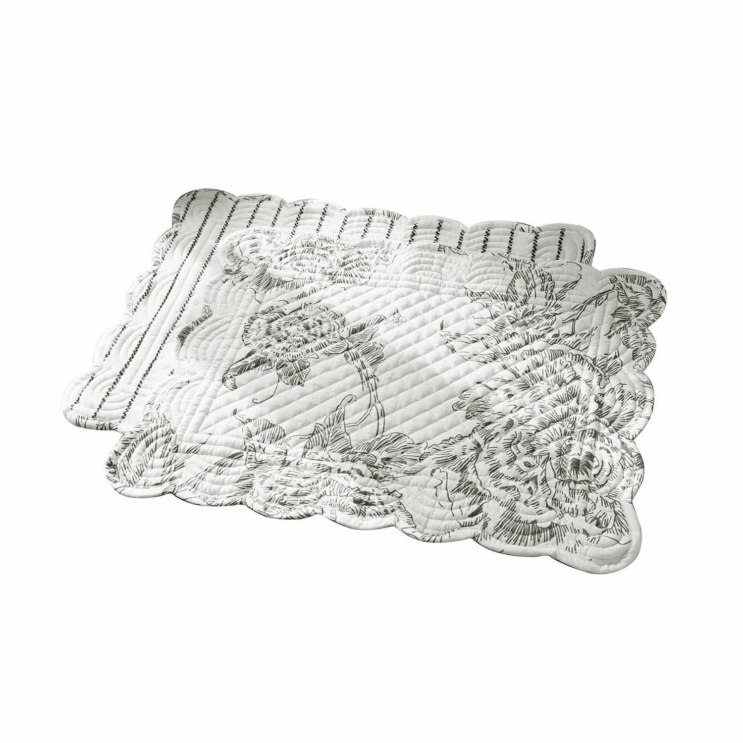 Platzset Platzset 2er Set Calarion weiß/grau
