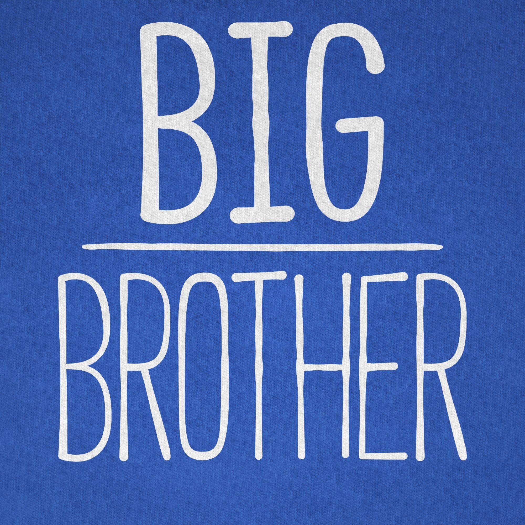 Shirtracer T-Shirt Big Brother Großer Bruder Royalblau 3