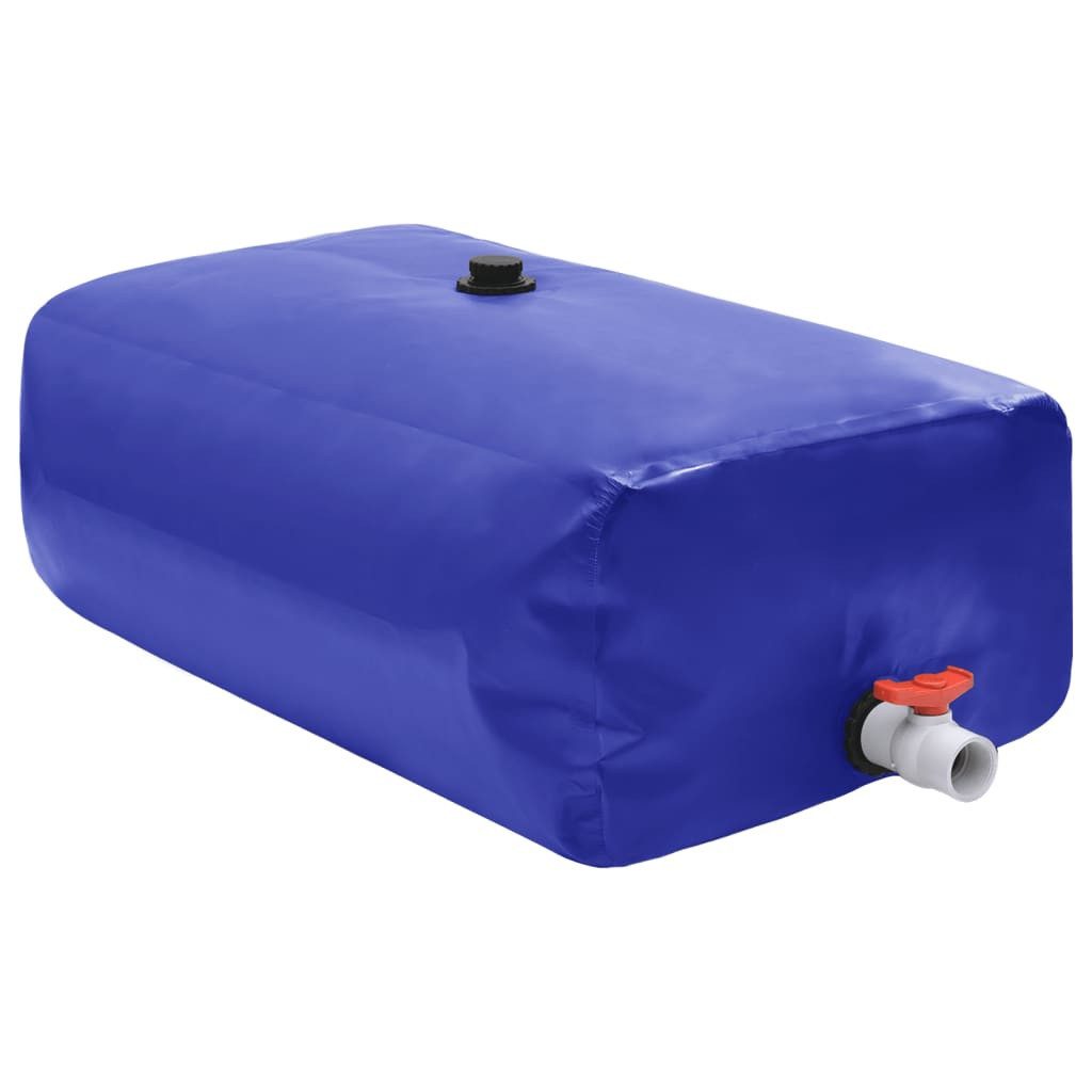 Regentonne Wassertank mit Wasserhahn Faltbar 500 L PVC