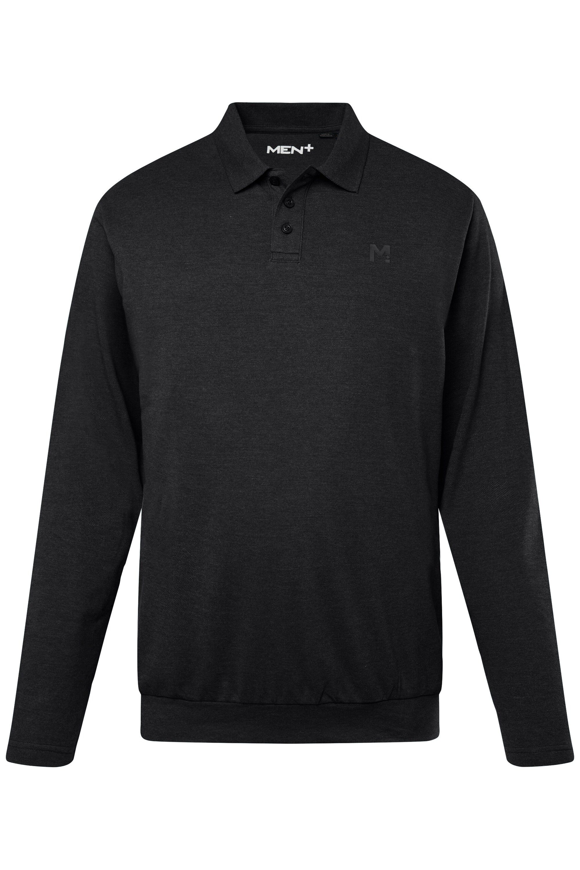 Men Plus Poloshirt Men+ Poloshirt Bauchfit Basic Piqué Langarm günstig online kaufen