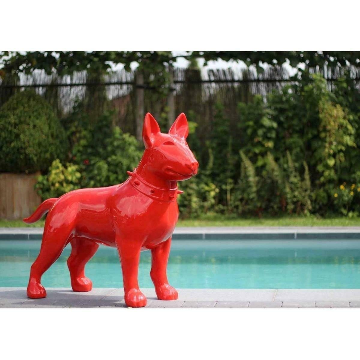 JVmoebel Skulptur, Designer Figur Hund Dekoration Garten Skulpturen Statue Skulptur Moderne Figuren