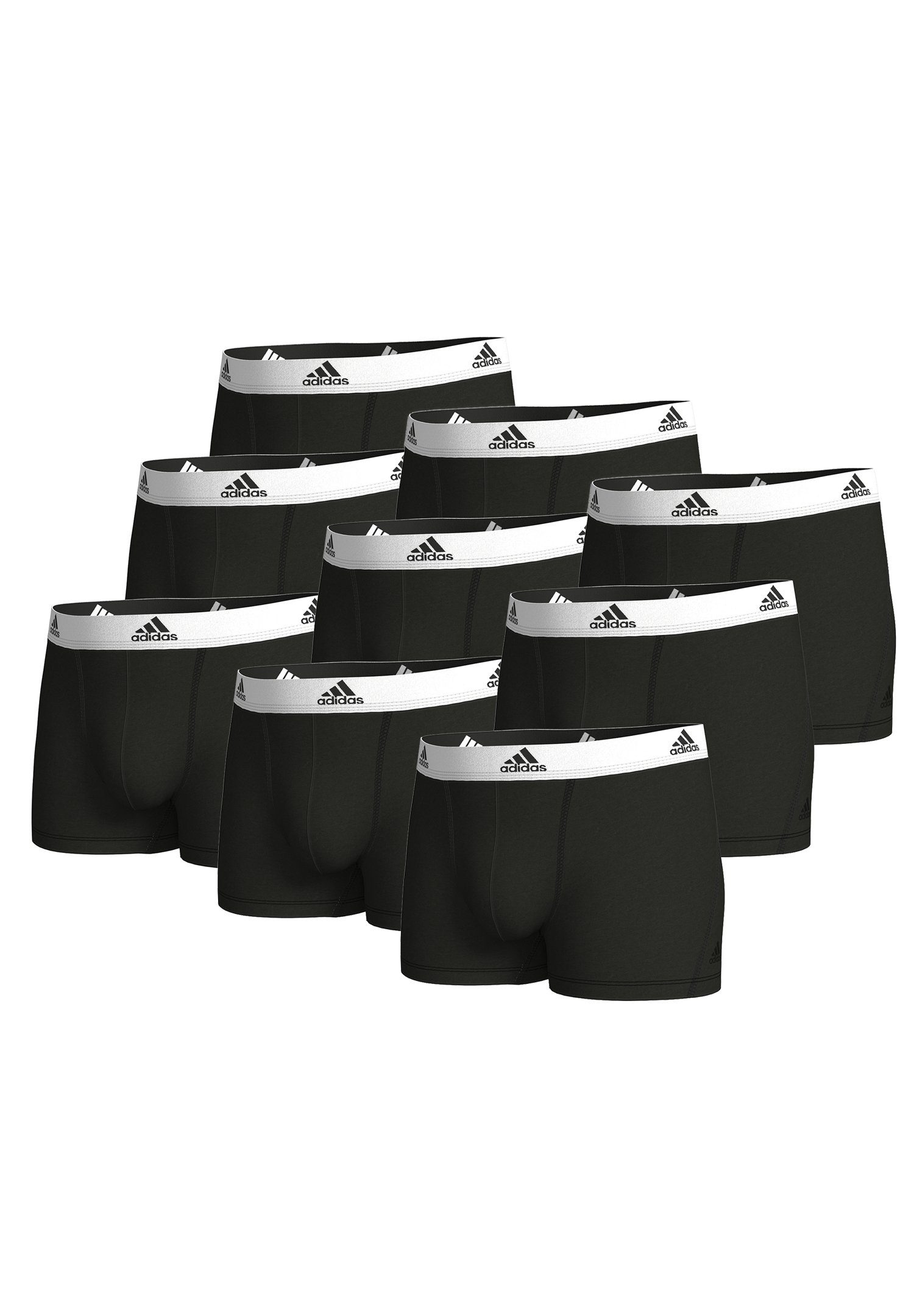 adidas Performance Boxershorts TRUNK (9PK) (Packung, 9-St., 9er-Pack) Black2