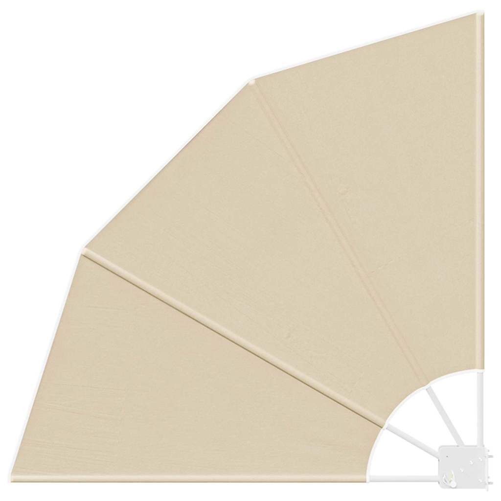 vidaXL Balkonsichtschutz Balkon Sichtschutz Beige 115 x 115 cm Polyester (1-St)