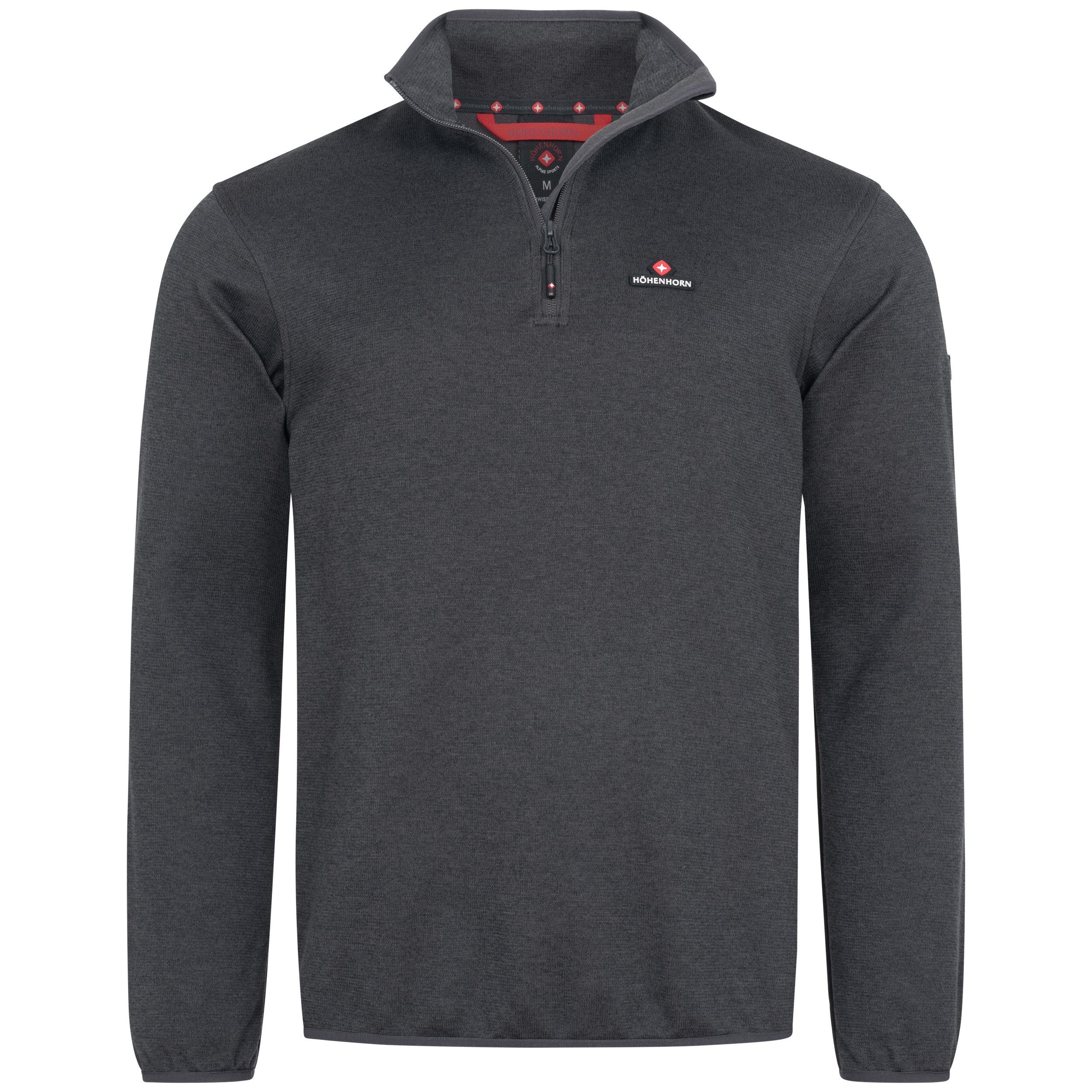 Höhenhorn Fleecepullover Swissfels Herren Strickfleece Pullover Sweatshirt günstig online kaufen