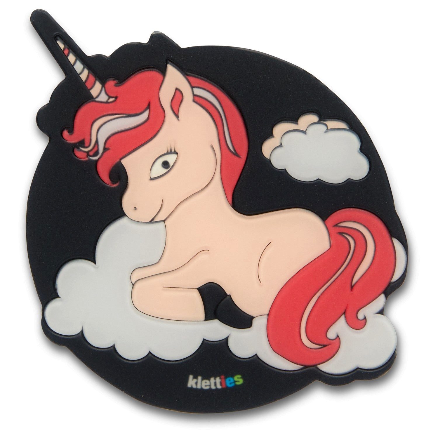 Schulranzen Zubehör Klettie - 3D Silikon (Einhorn)