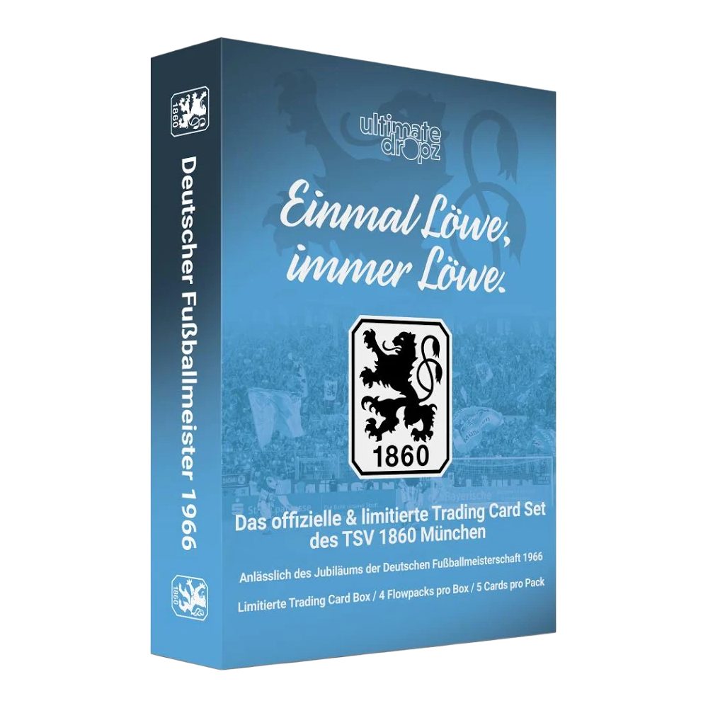 Topps Sammelkarte Ultimatedropz Einmal Löwe immer Löwe TSV 1860 München Trading Card Box, Fussball